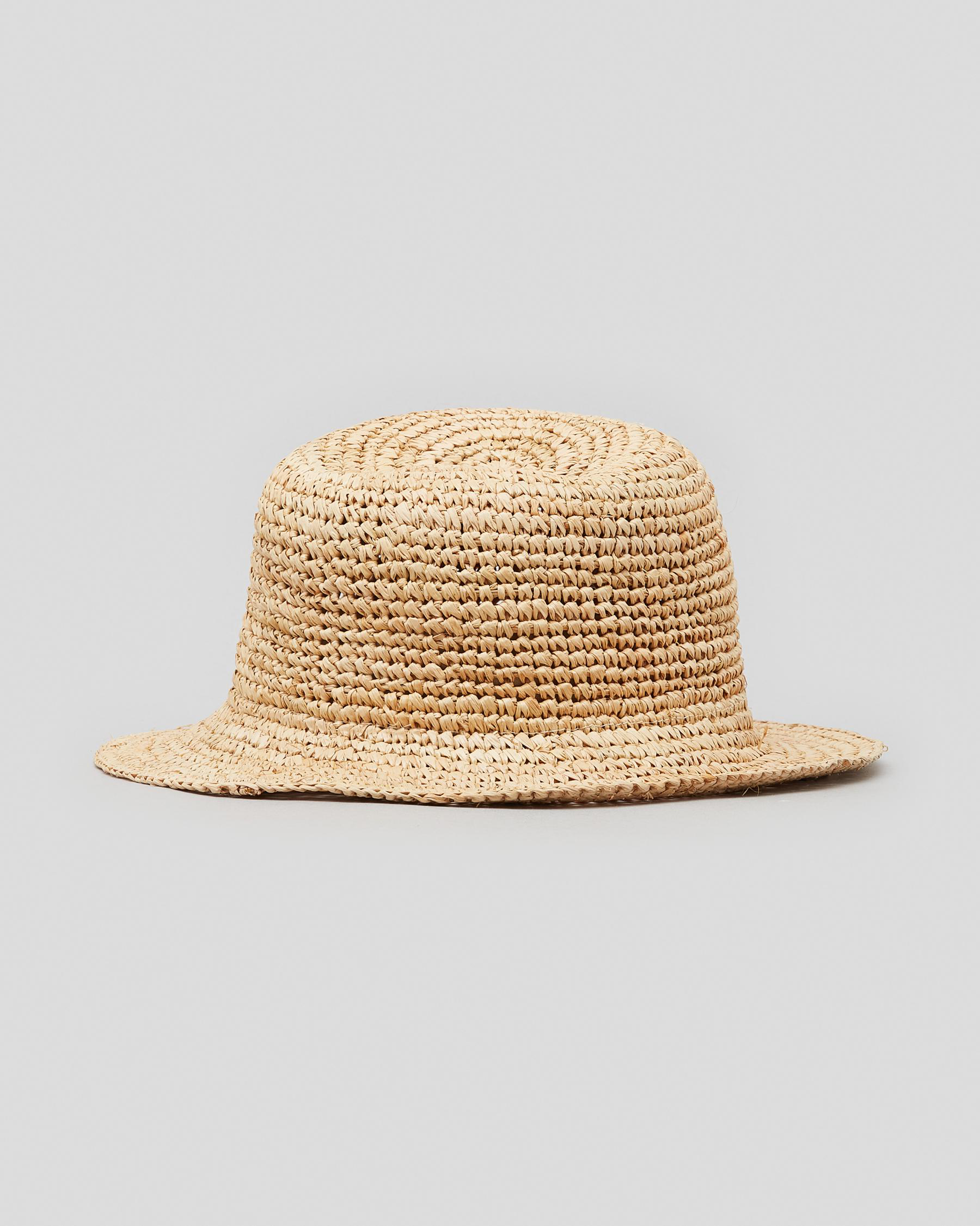 Shop Rhythm Kauai Straw Bucket Hat In Natural - Fast Shipping & Easy ...