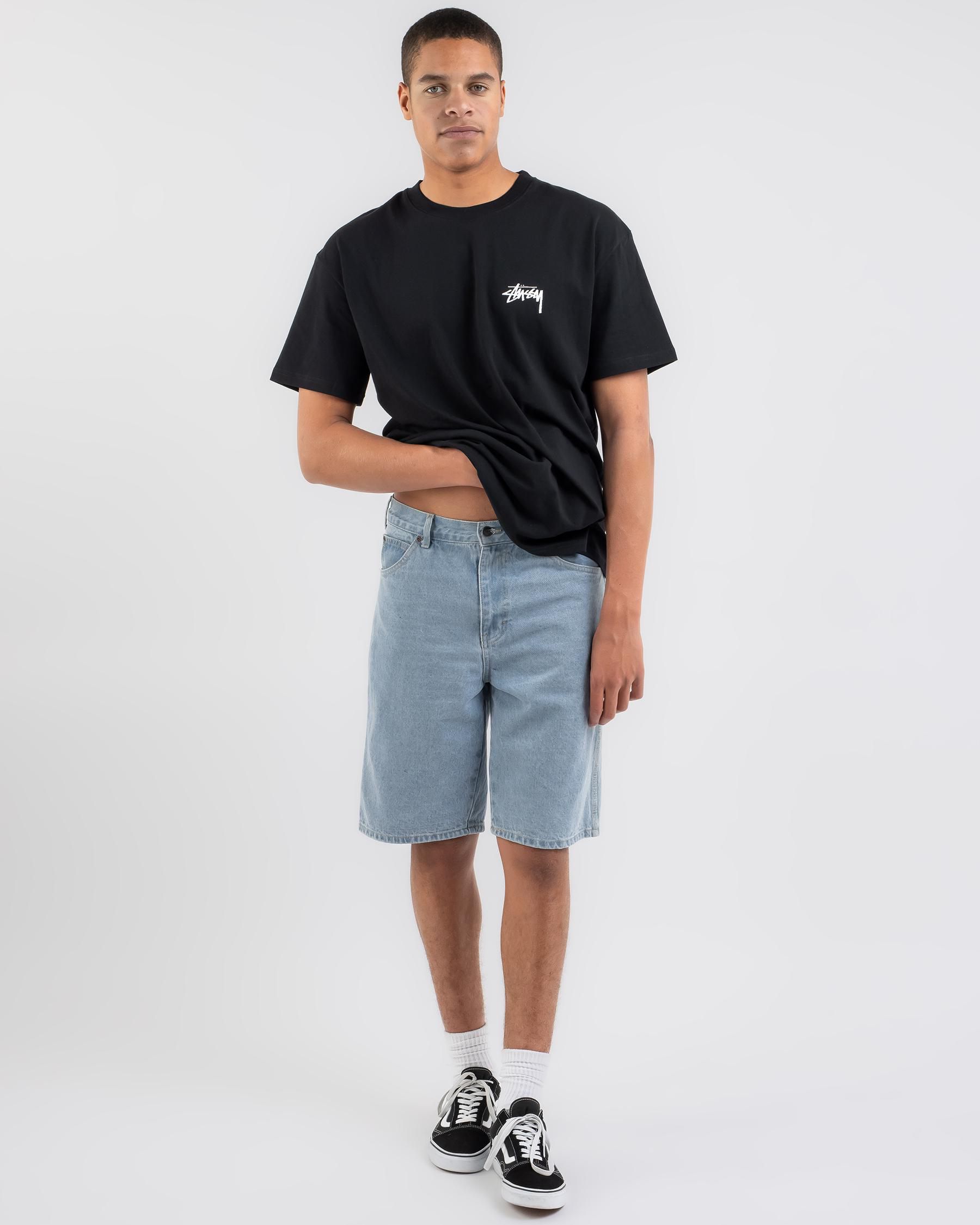 Shop Stussy Pair Of Dice Solid T-Shirt In Black - Fast Shipping & Easy ...