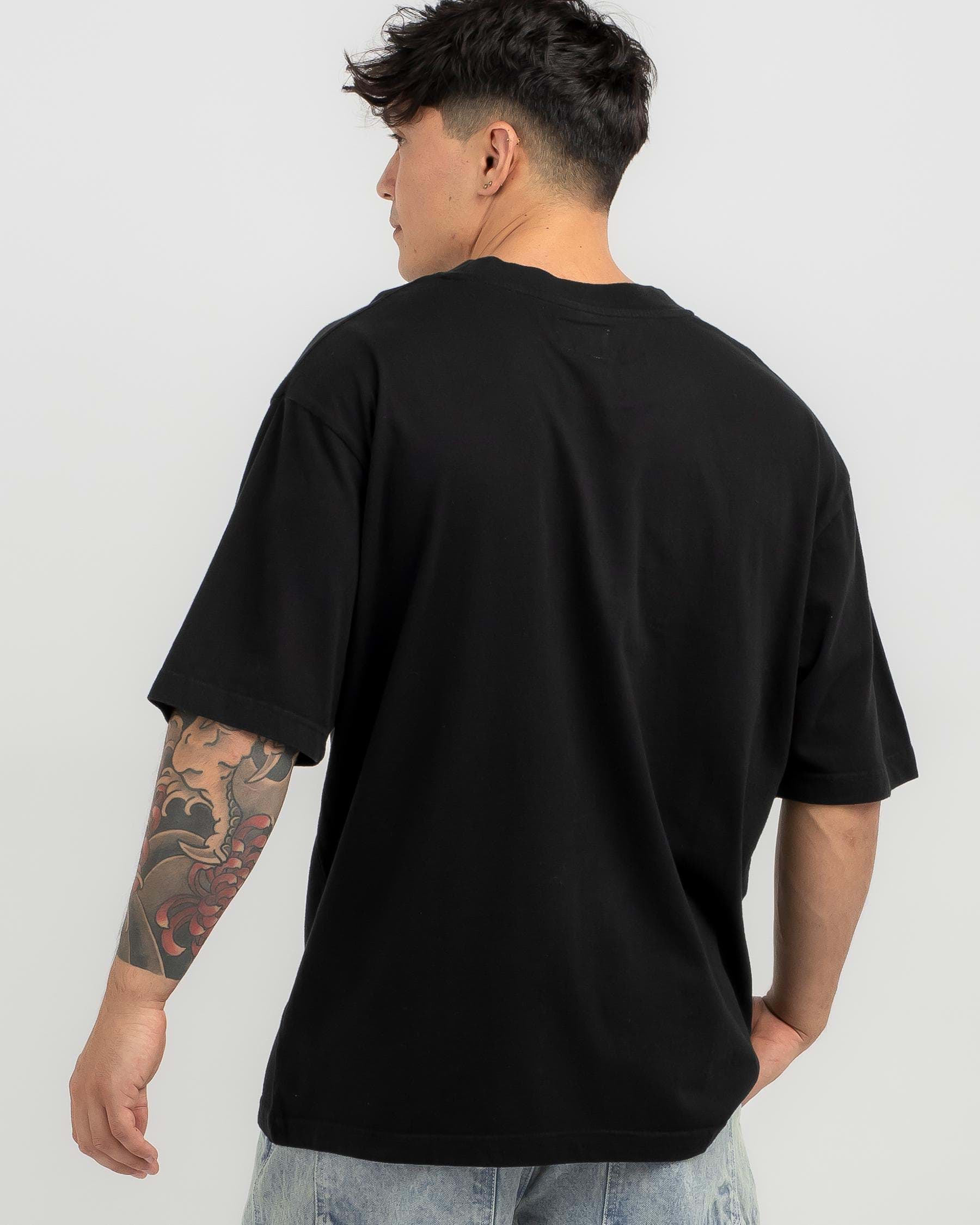Shop Lucid Framed Box Fit T-Shirt In Black - Fast Shipping & Easy ...