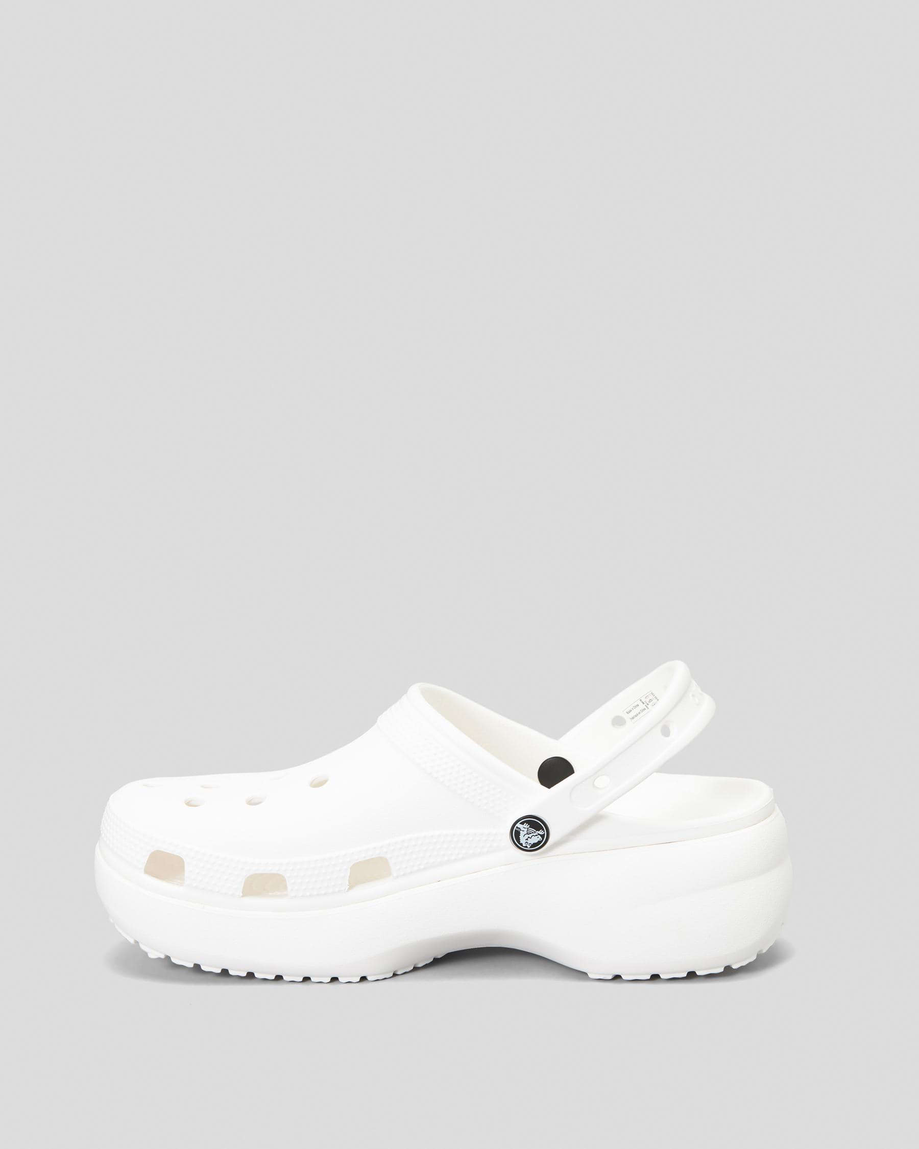 Crocs Classic Platform Clogs In White - Fast Shipping & Easy Returns ...