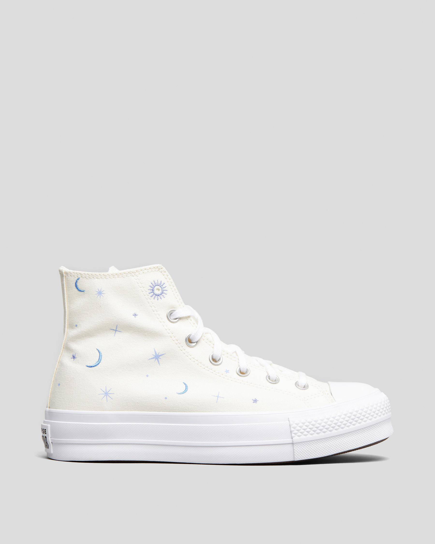 Shop Converse Womens Chuck Taylor All Star Lift Shoes In Egret/moonrise ...