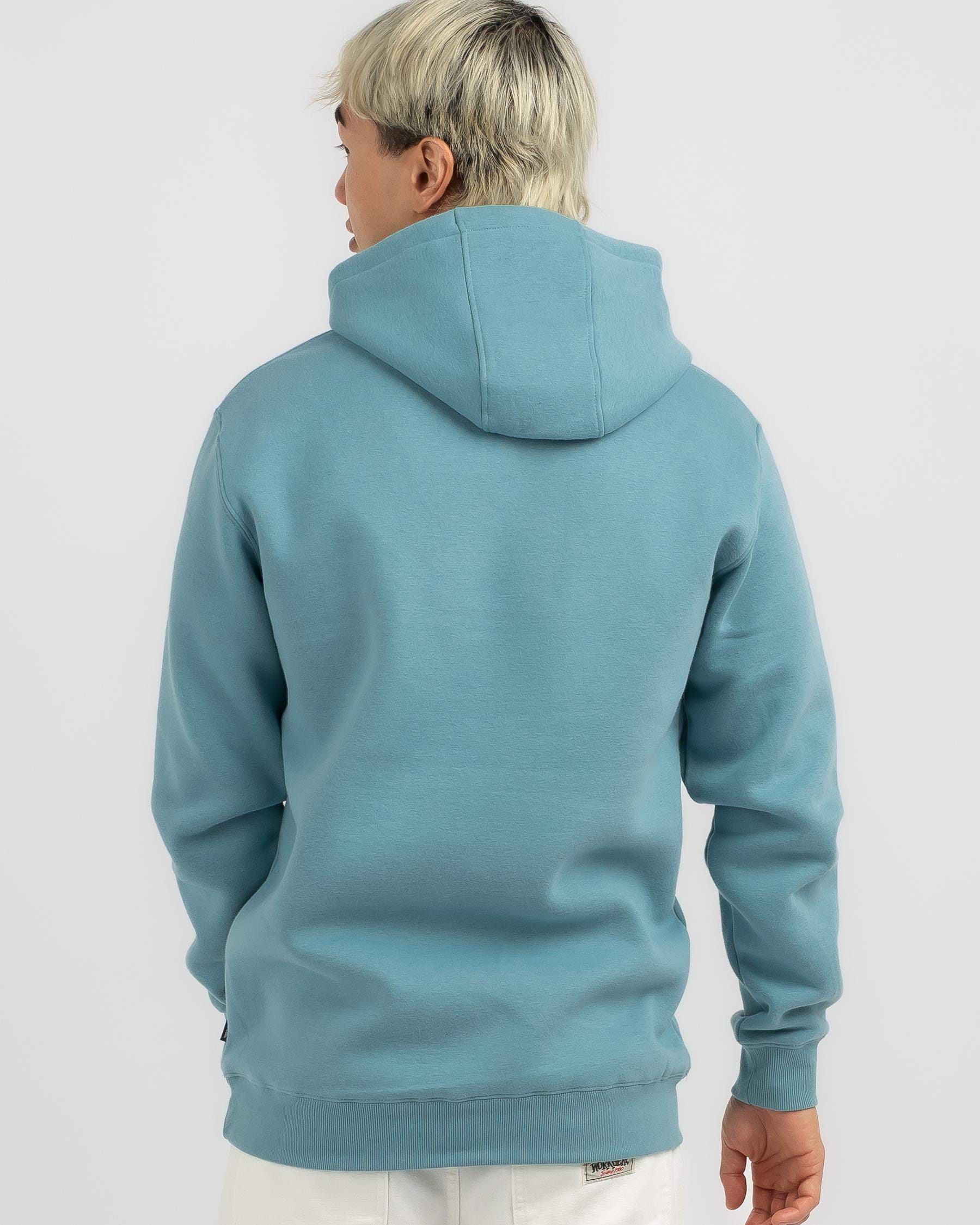 Shop Rip Curl Stapler Hoodie In Dusty Blue - Fast Shipping & Easy ...