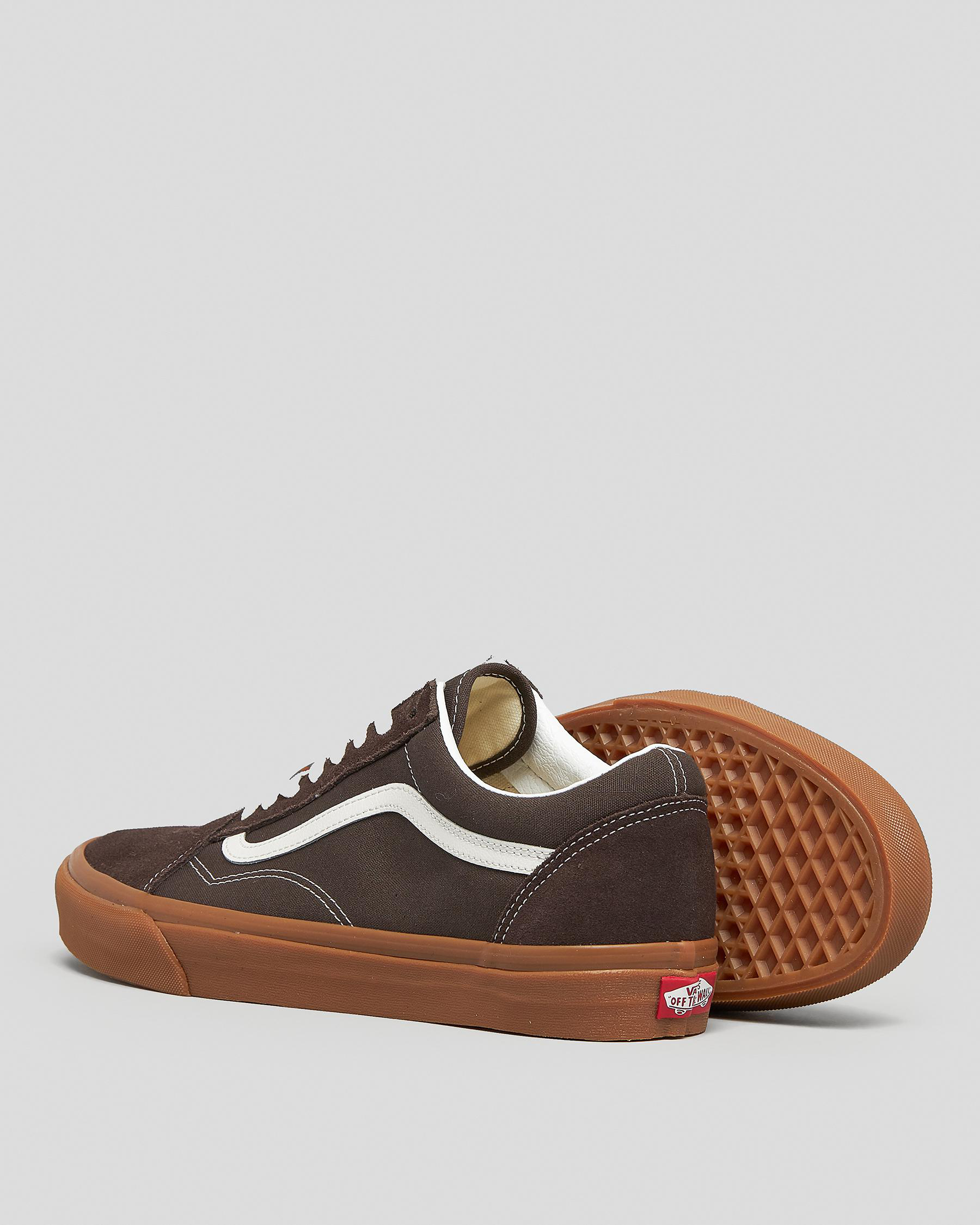 Shop Vans Old Skool Shoes In Vintage Gum Chocolate - Fast Shipping ...