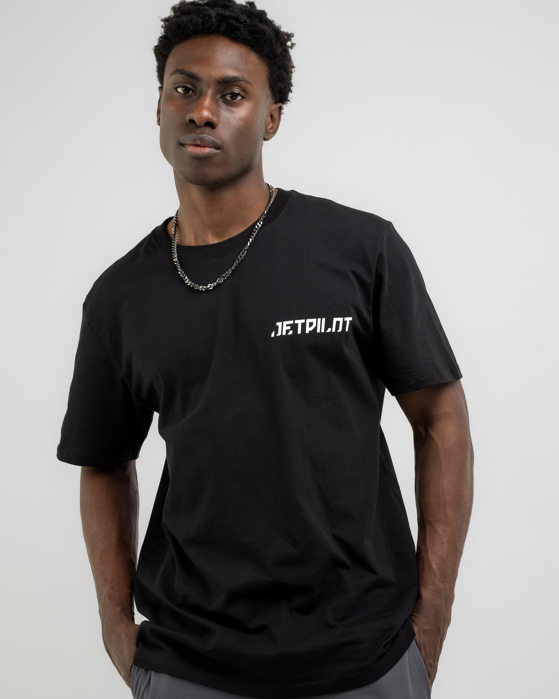 Shop Jetpilot Free Ride T-shirt In Black - Fast Shipping & Easy Returns 