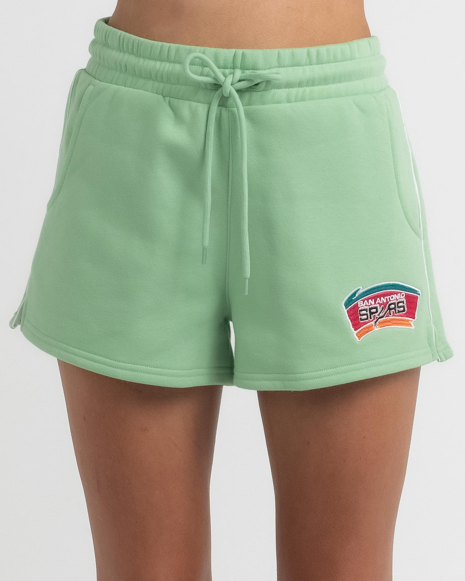 Mitchell & Ness Courtney Shorts In Faded Mint - Fast Shipping & Easy ...