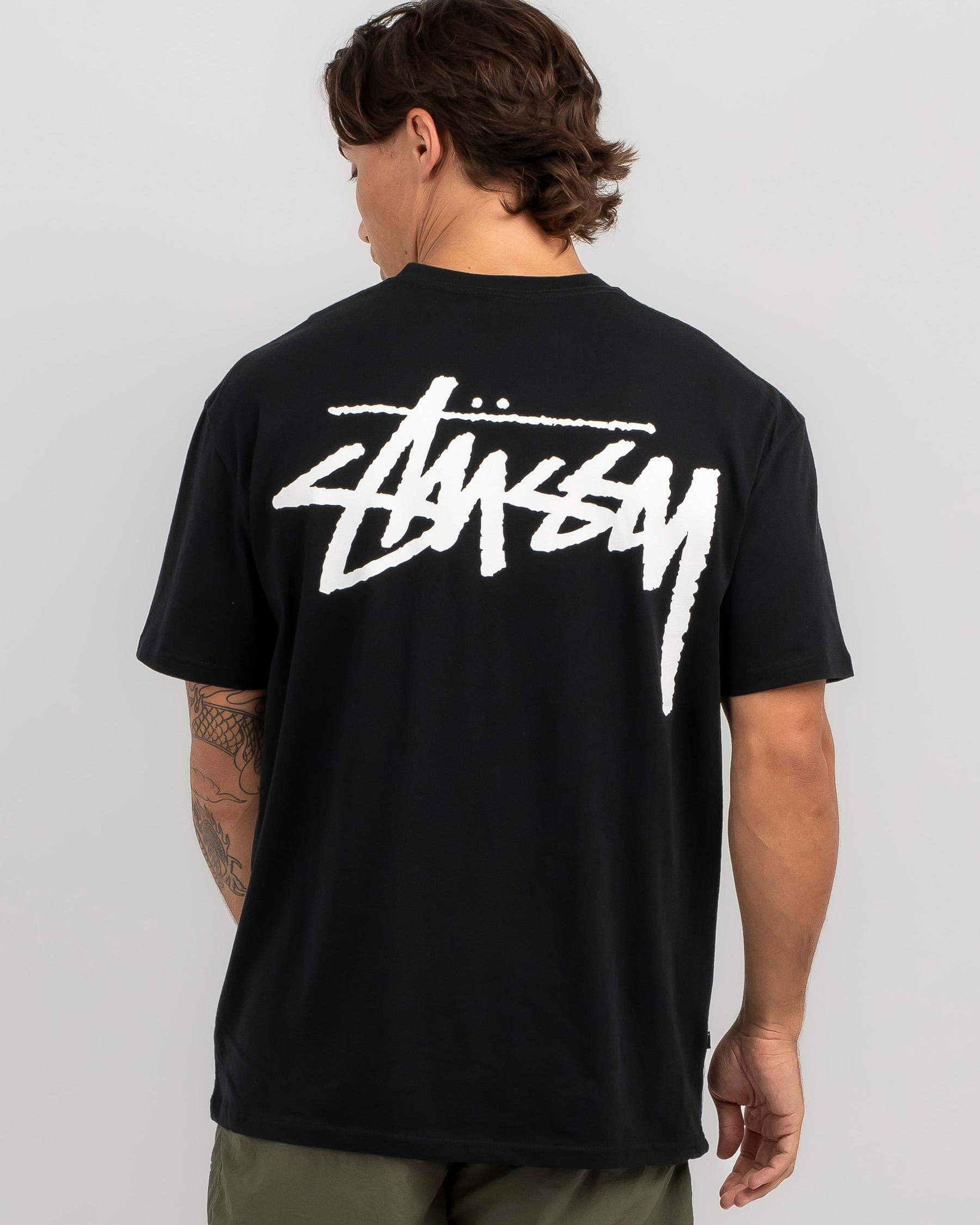 Shop Stussy Big Stock T-Shirt In Black - Fast Shipping & Easy Returns ...