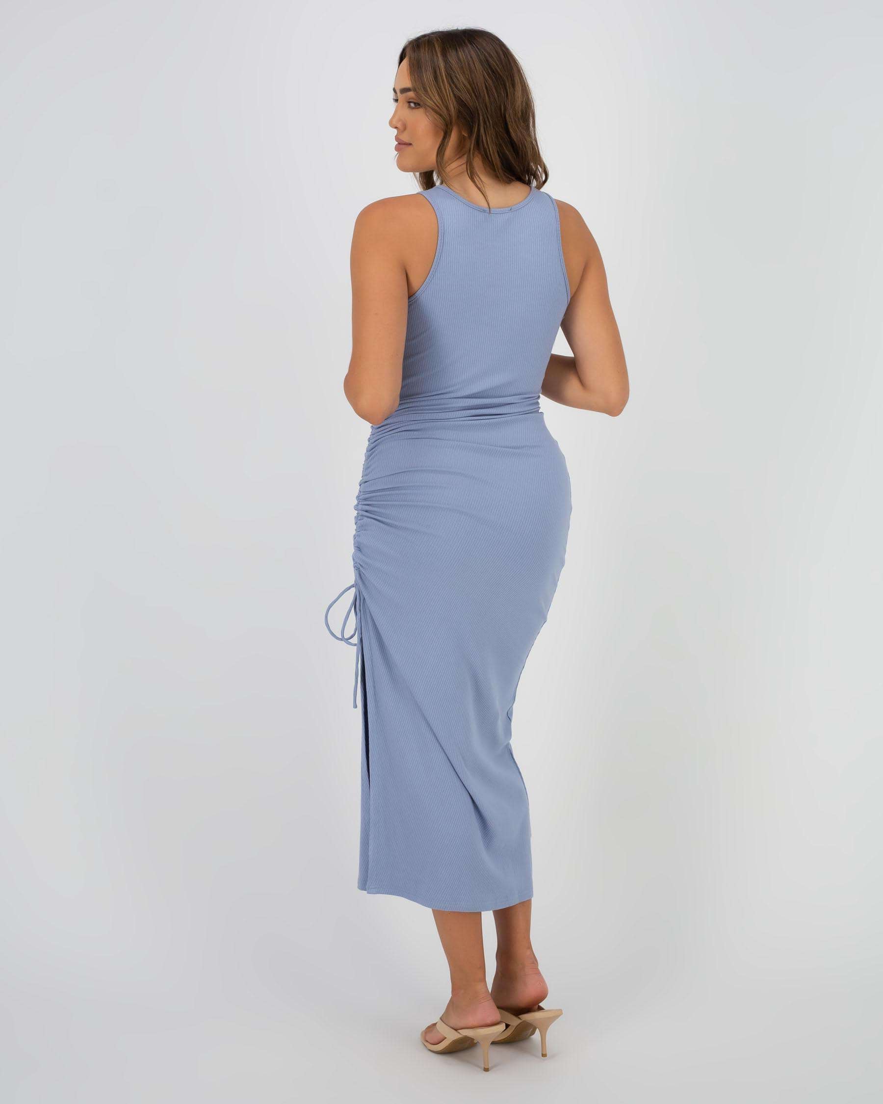 Ava And Ever Ivy Midi Dress In Pale Blue - Fast Shipping & Easy Returns ...