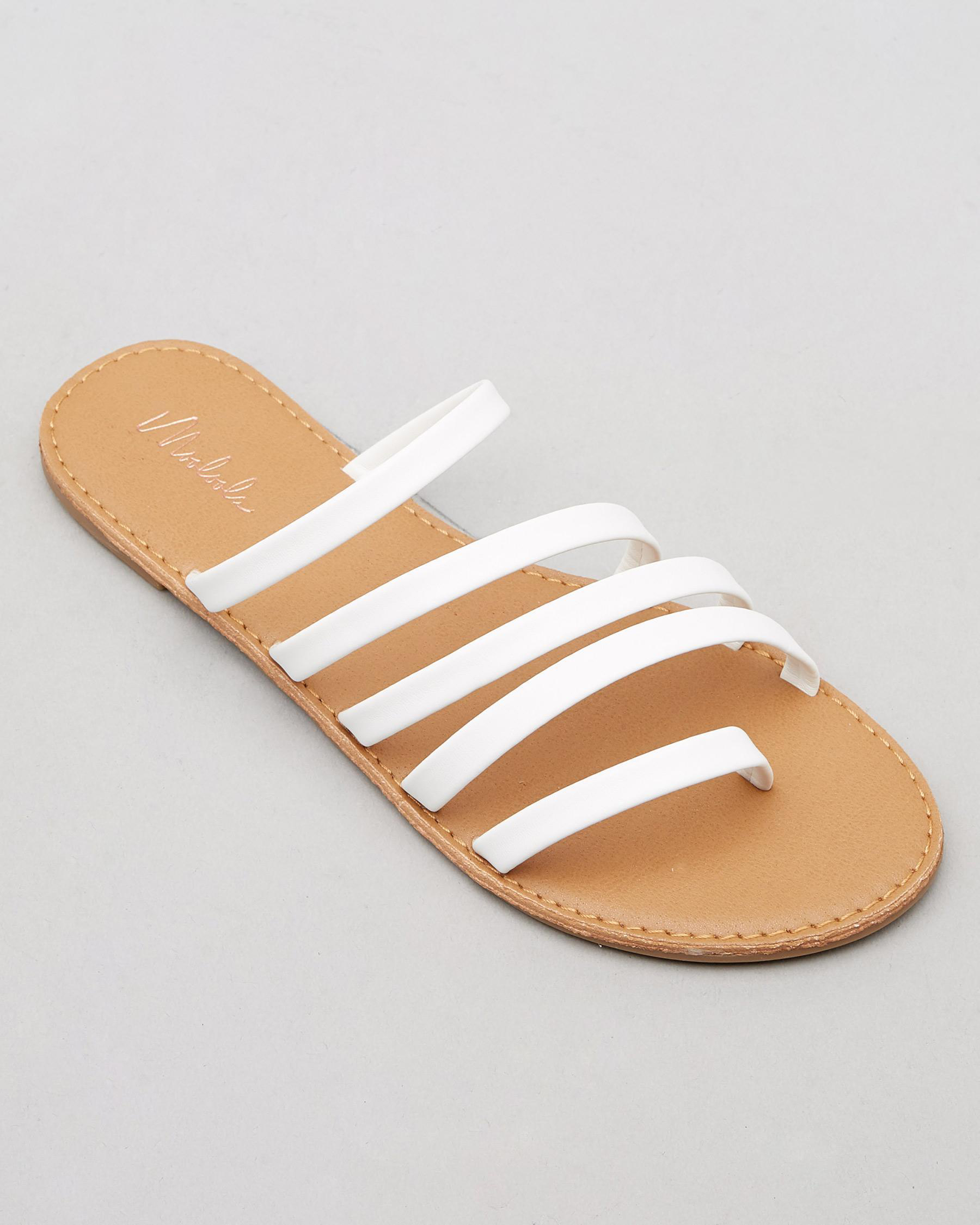 Shop Mooloola Brooks Sandals In White - Fast Shipping & Easy Returns ...