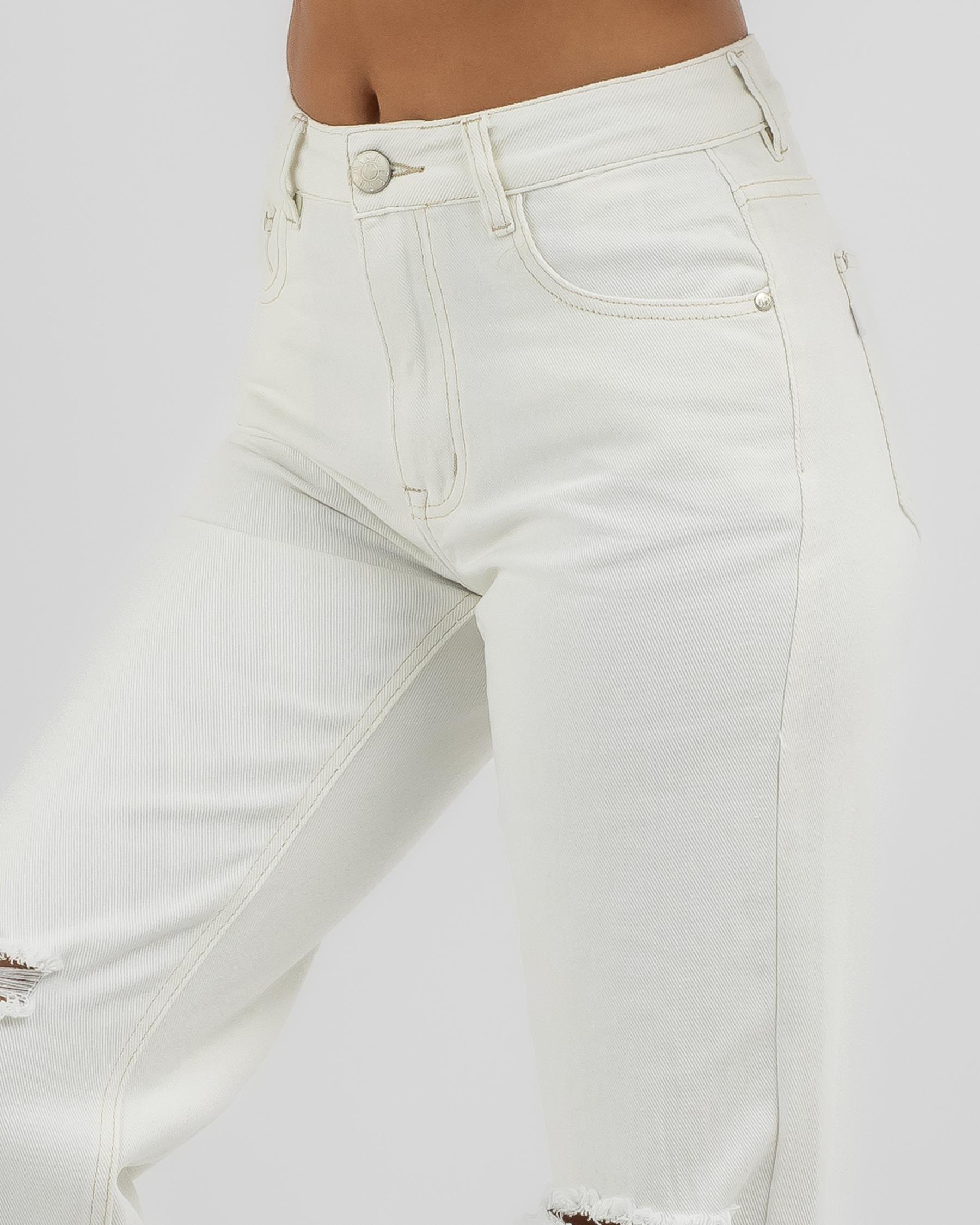 DESU Jagger Jeans In Cream - FREE* Shipping & Easy Returns - CityBeach ...