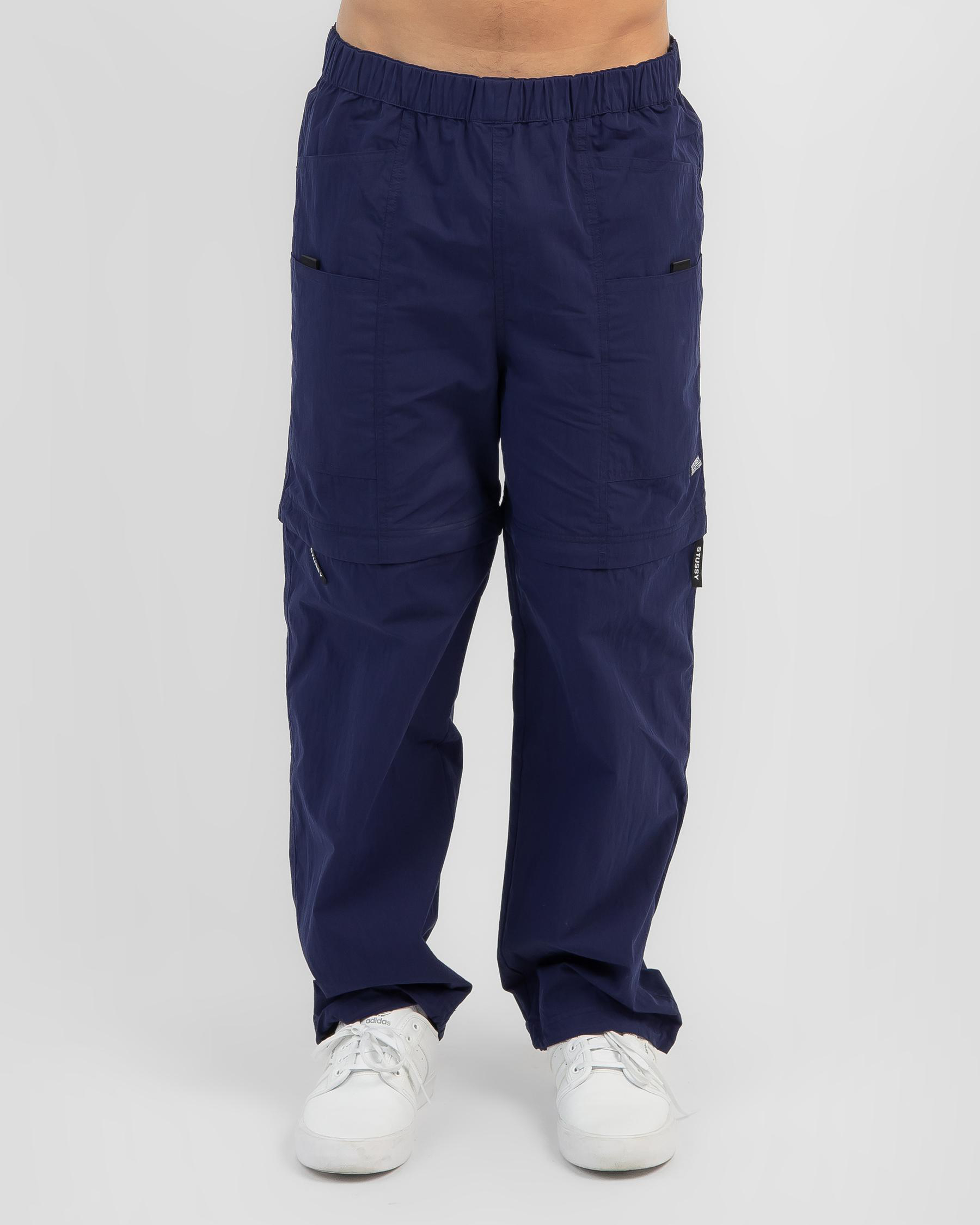 Shop Stussy Nyco Convertible Pants In Navy - Fast Shipping & Easy ...