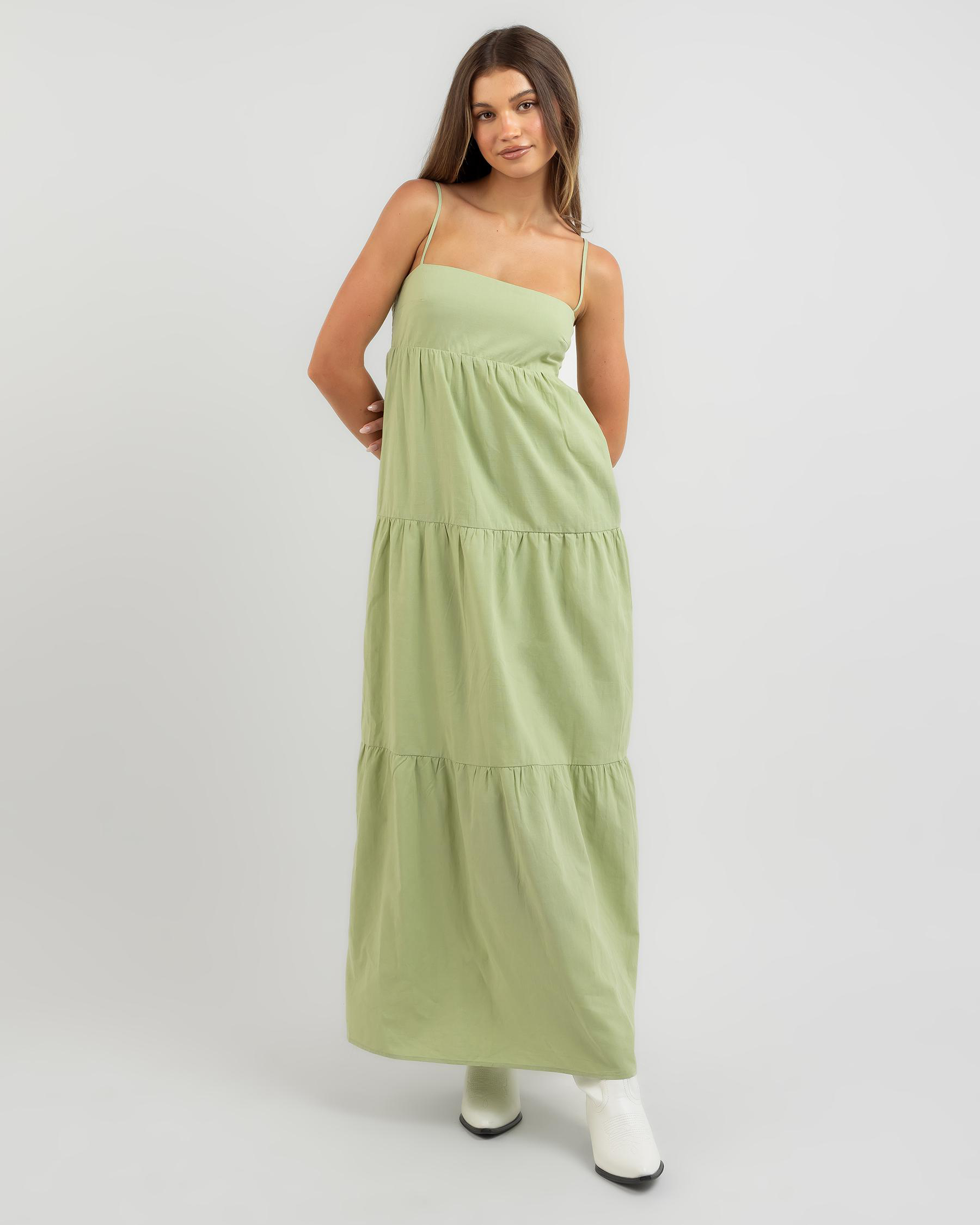 Shop Luvalot Clover Maxi Dress In Green - Fast Shipping & Easy Returns ...