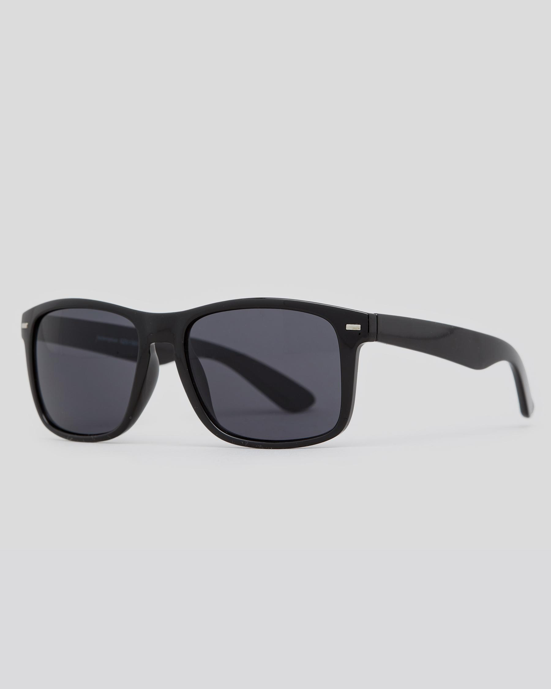 Shop Redemption Montague Sunglasses In Shiny Black - Fast Shipping ...