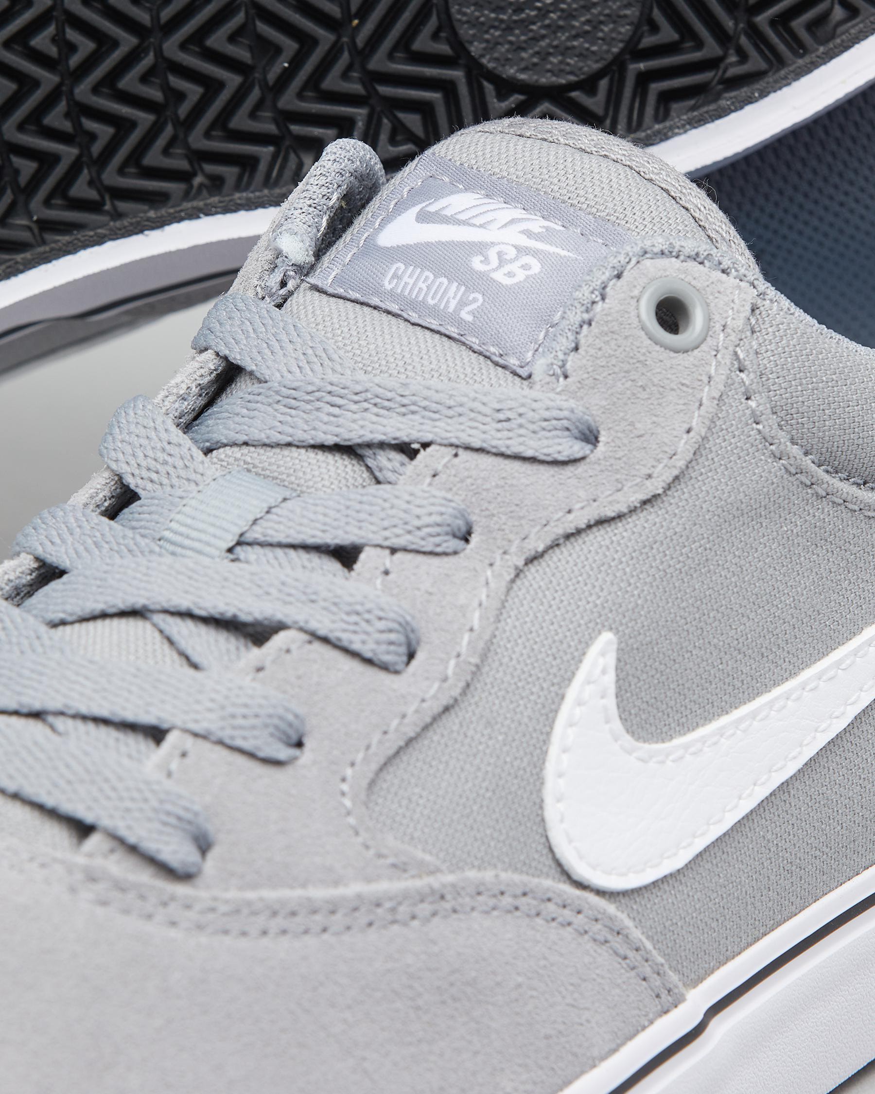 Shop Nike Chron 2 Shoes In Particle Grey/white-particle G - Fast ...