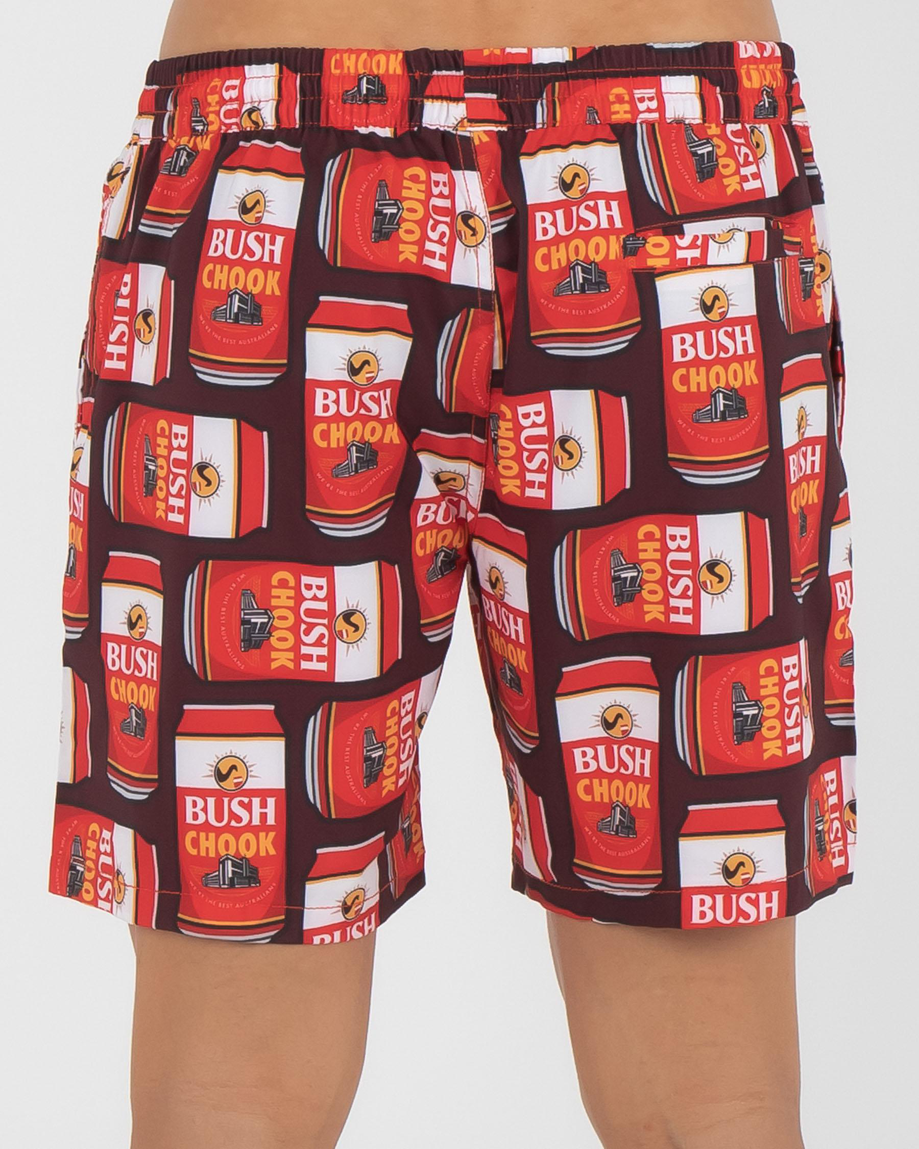 Bush Chook Canned Board Shorts In Red | City Beach Australia