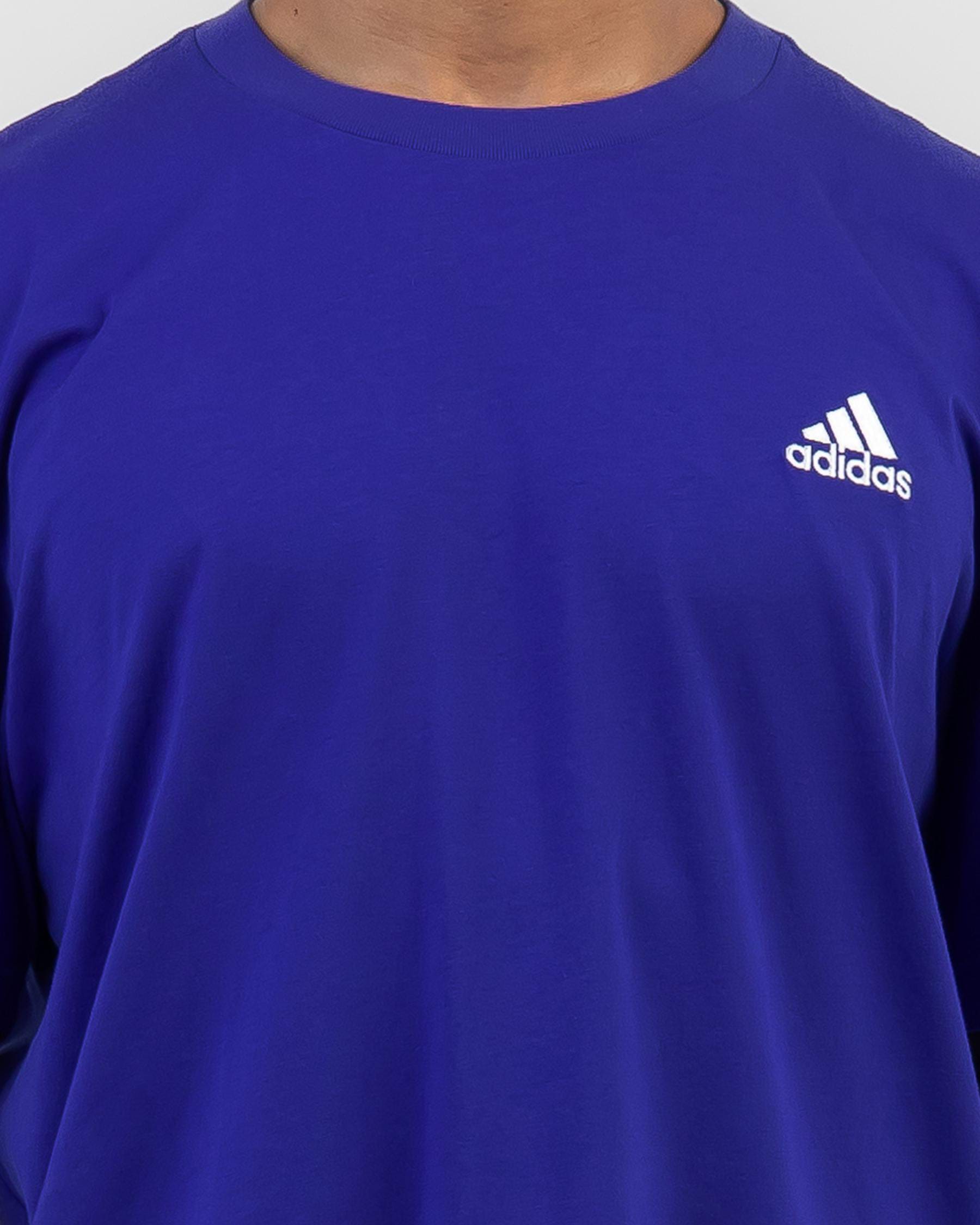 Adidas Small Logo T-Shirt United - Semi FREE* & Shipping In Blue Beach Easy City States Returns Lucid 