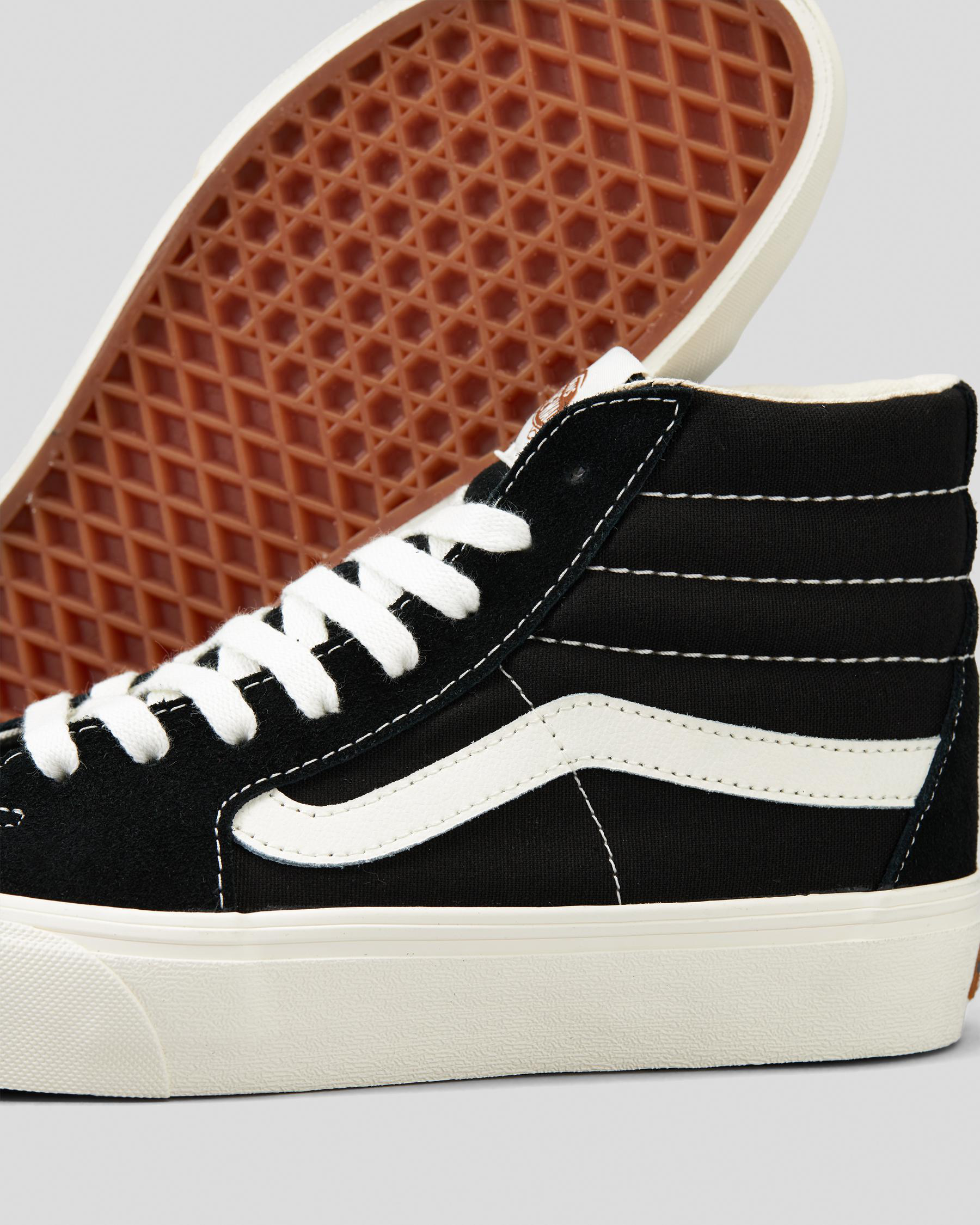 Vans Womens Sk8-Hi VR3 Shoes In Black/marshmallow - Fast Shipping ...