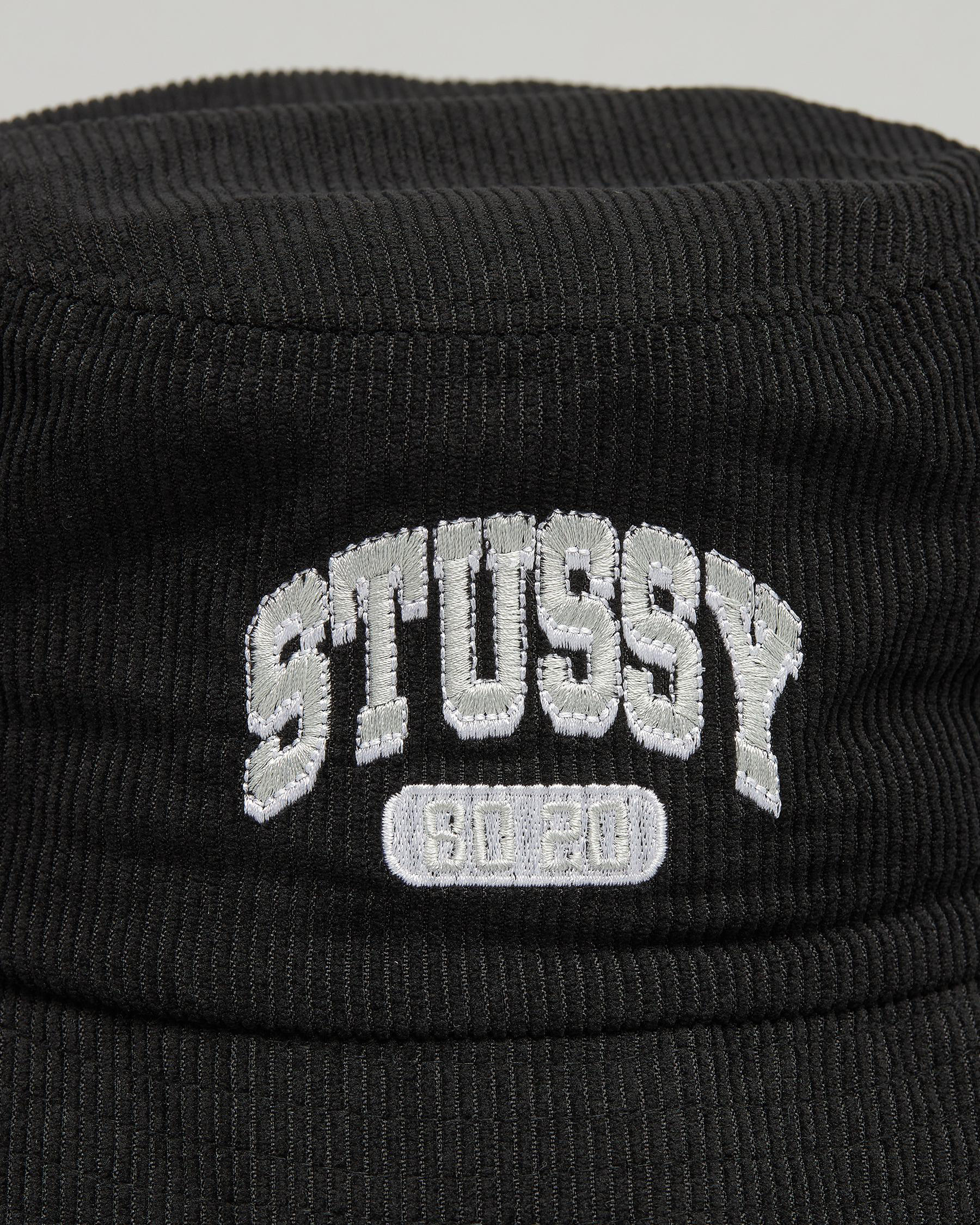 Shop Stussy College Cord Bucket Hat In Black - Fast Shipping