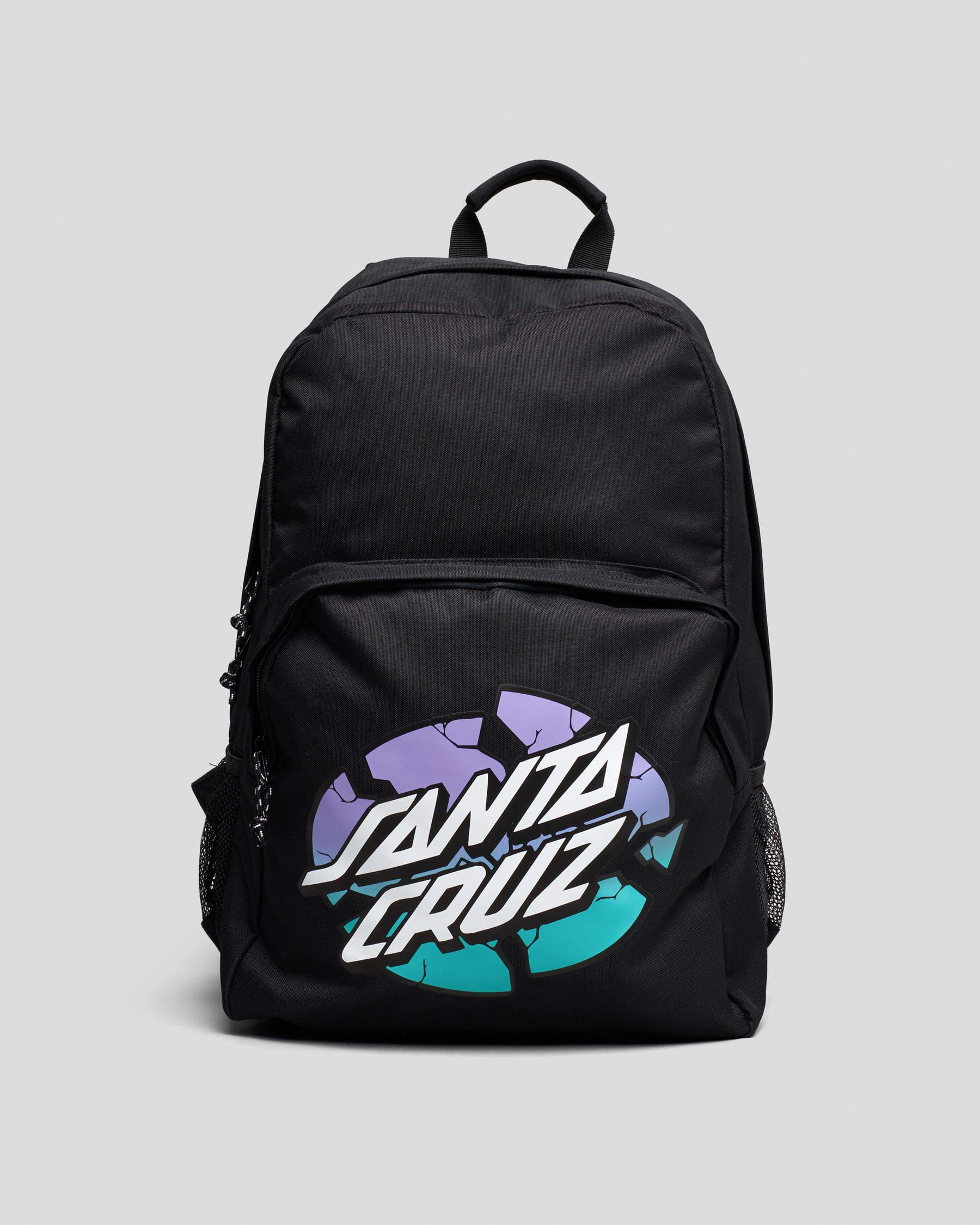 Shop Santa Cruz Broken Dot Backpack In Black - Fast Shipping & Easy ...