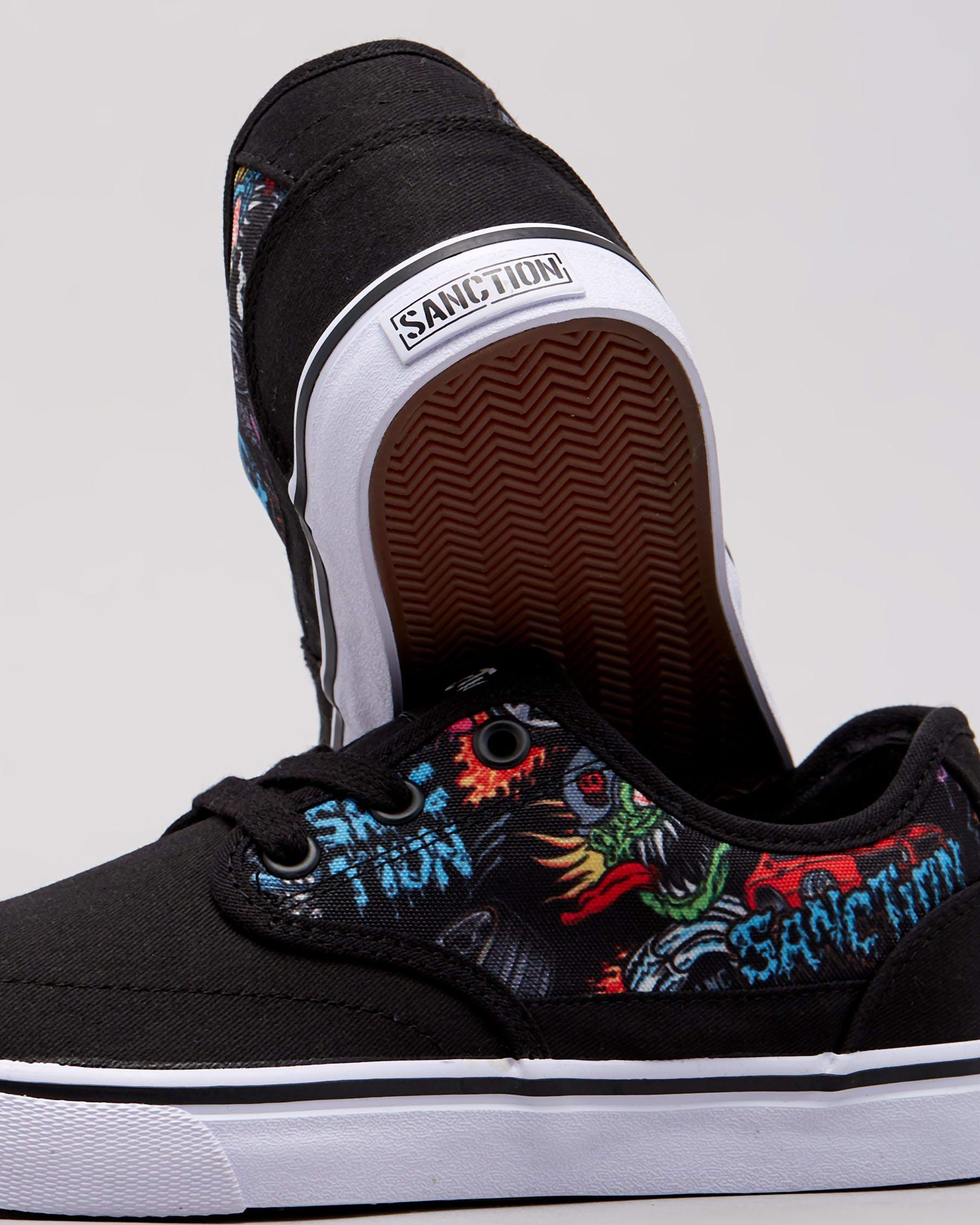 Shop Sanction Boys' Chase Monster Shoes In Black - Fast Shipping & Easy ...
