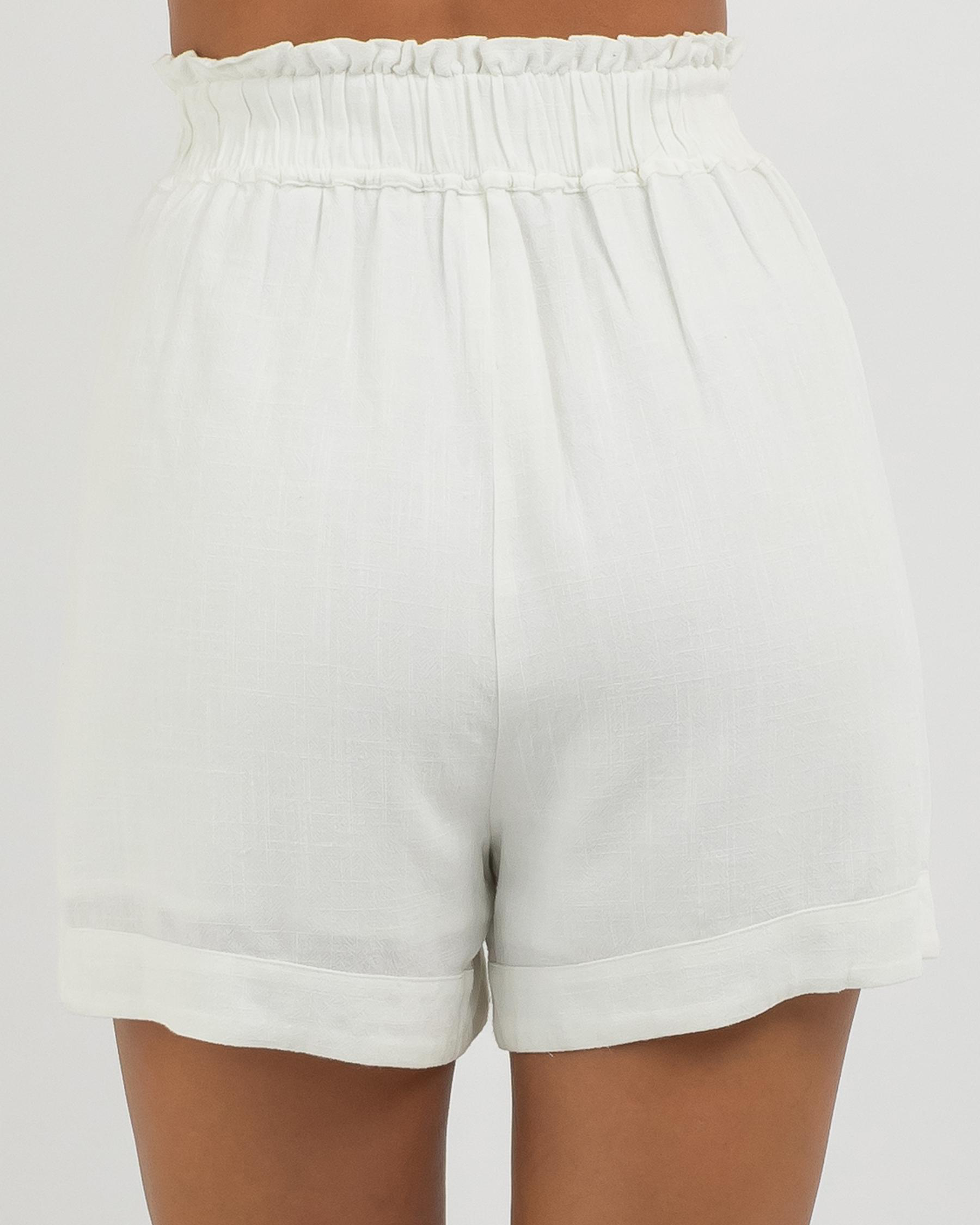 Mooloola Opal Dallis Shorts In White - Fast Shipping & Easy Returns ...