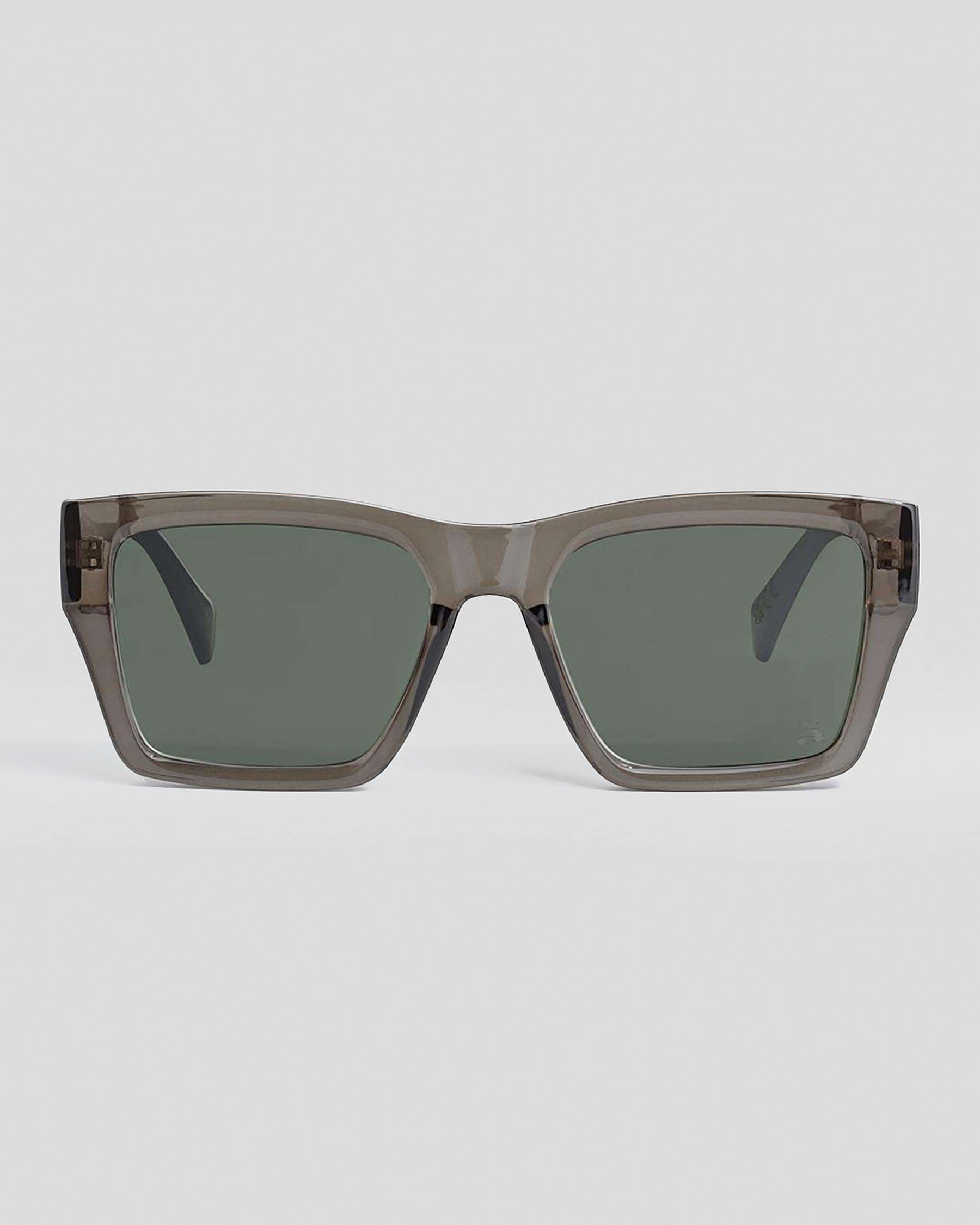Shop Szade Eyewear Sharp Polarised Sunglasses In Vapour / Moss Polar ...