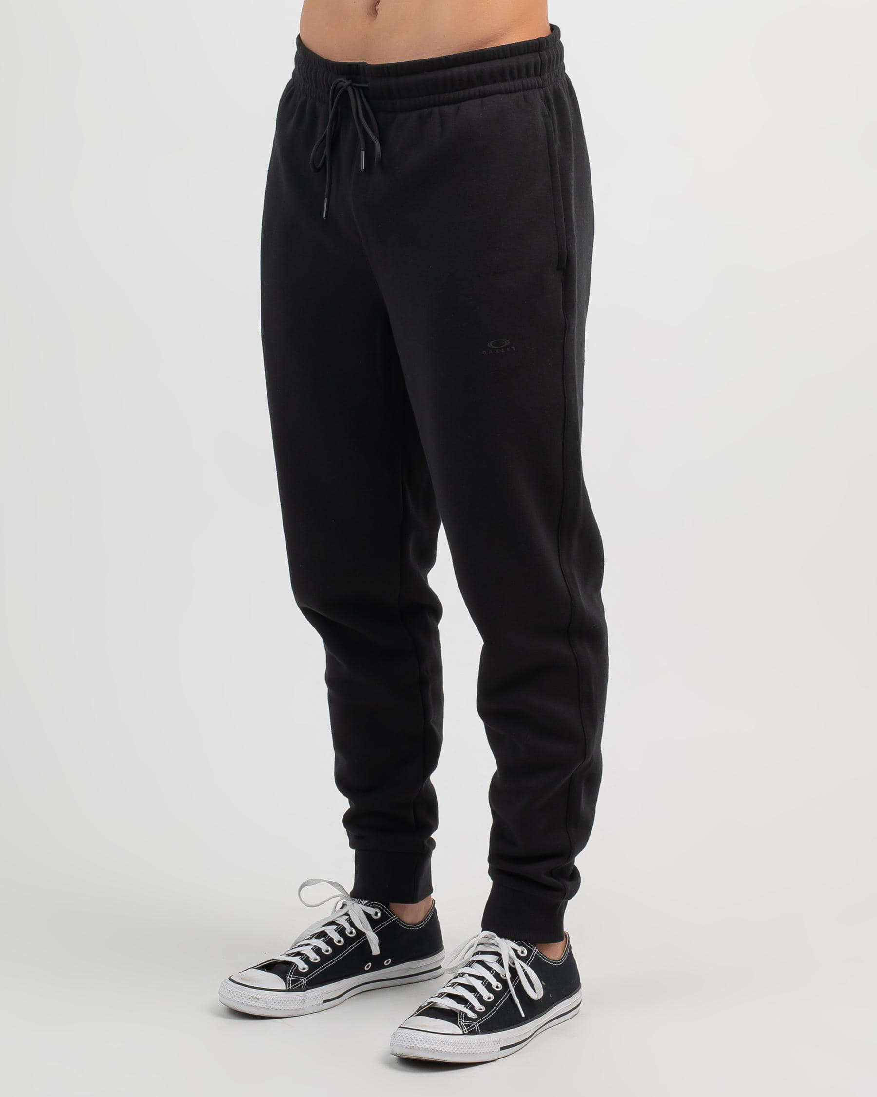 Shop Oakley Relax Jogger Track Pants In Blackout - Fast Shipping & Easy ...