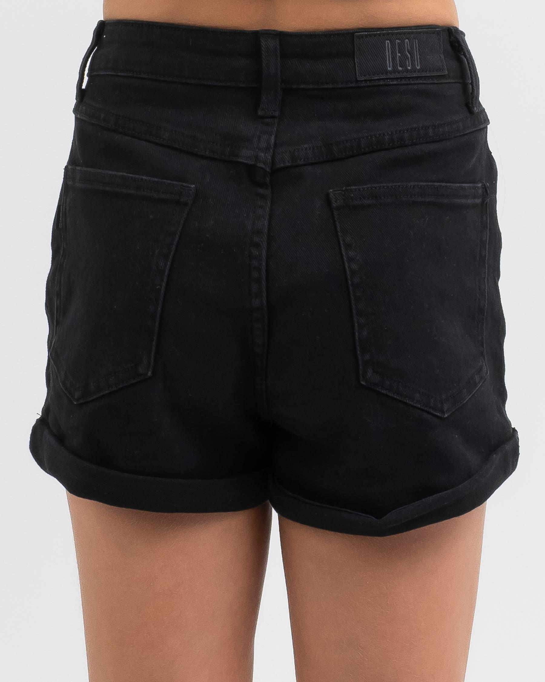 Shop DESU Girls' Asta Shorts In Black - Fast Shipping & Easy Returns ...