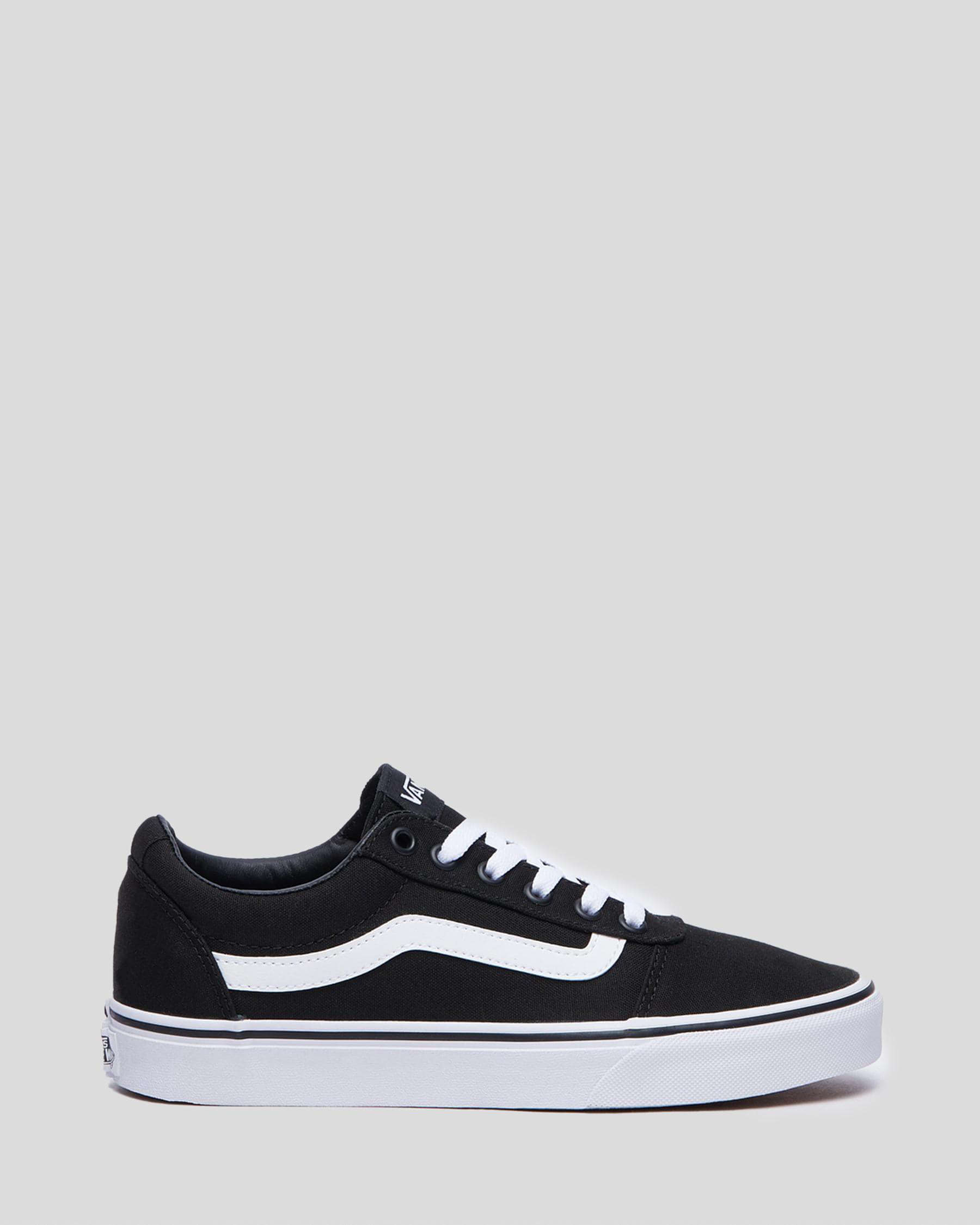 Shop Vans Womens Old Skool Ward Shoes In Black/white - Fast Shipping ...