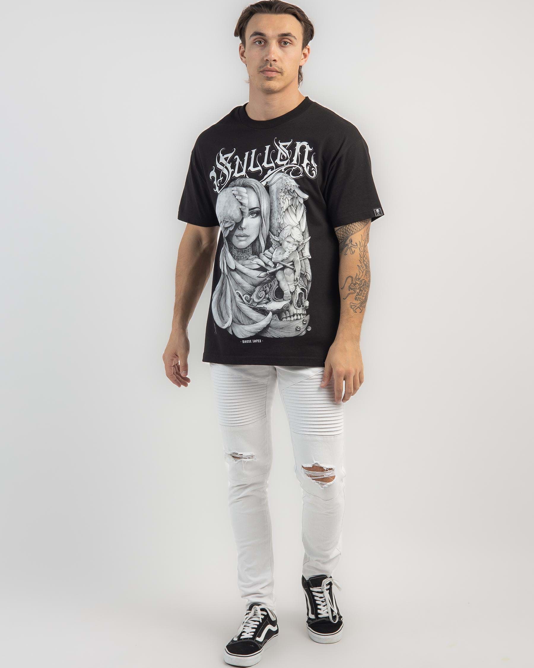 Shop Sullen Mouse Lopez T-Shirt In Black - Fast Shipping & Easy Returns ...