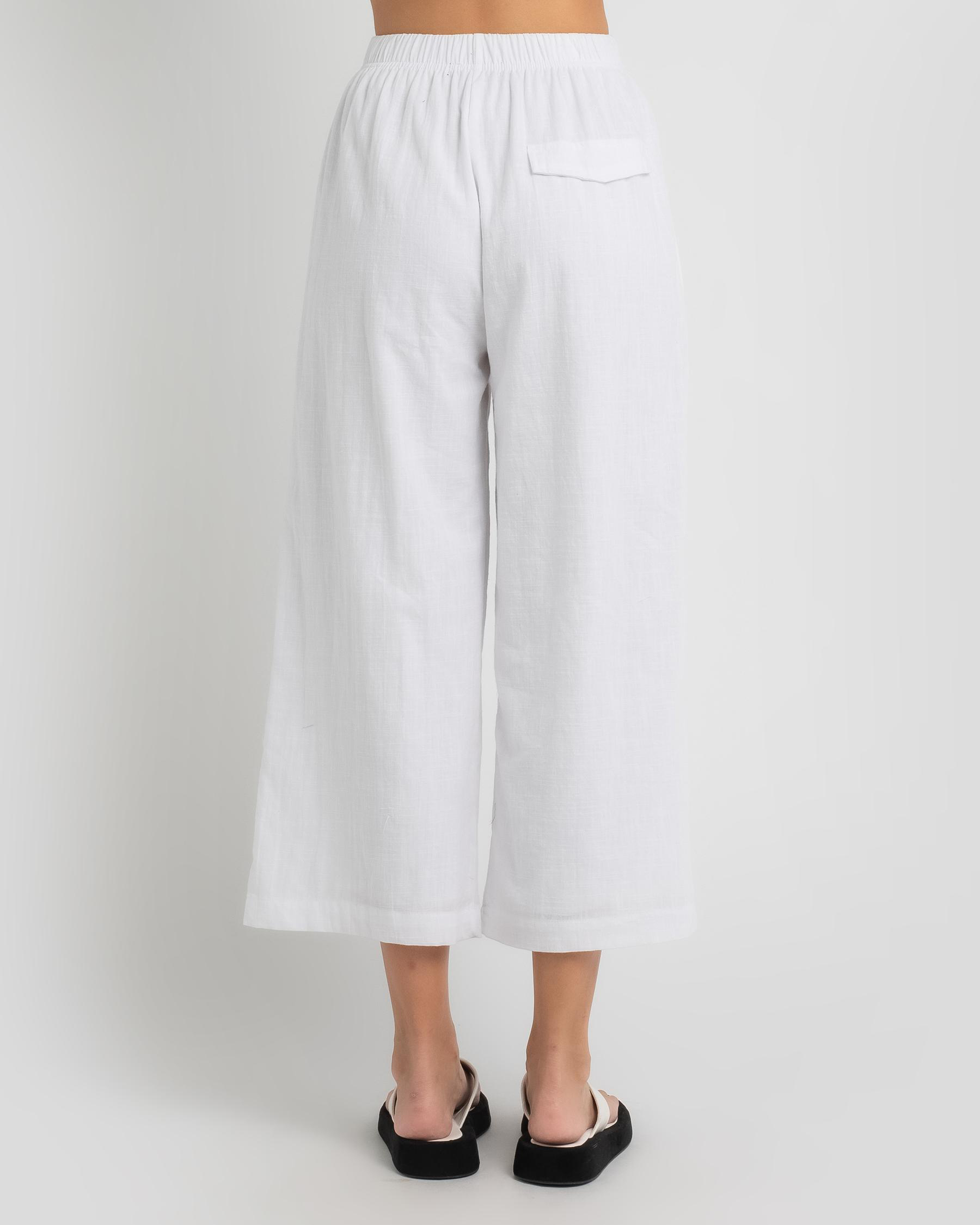 Shop Ava And Ever Oceana Beach Pants In White - Fast Shipping & Easy ...