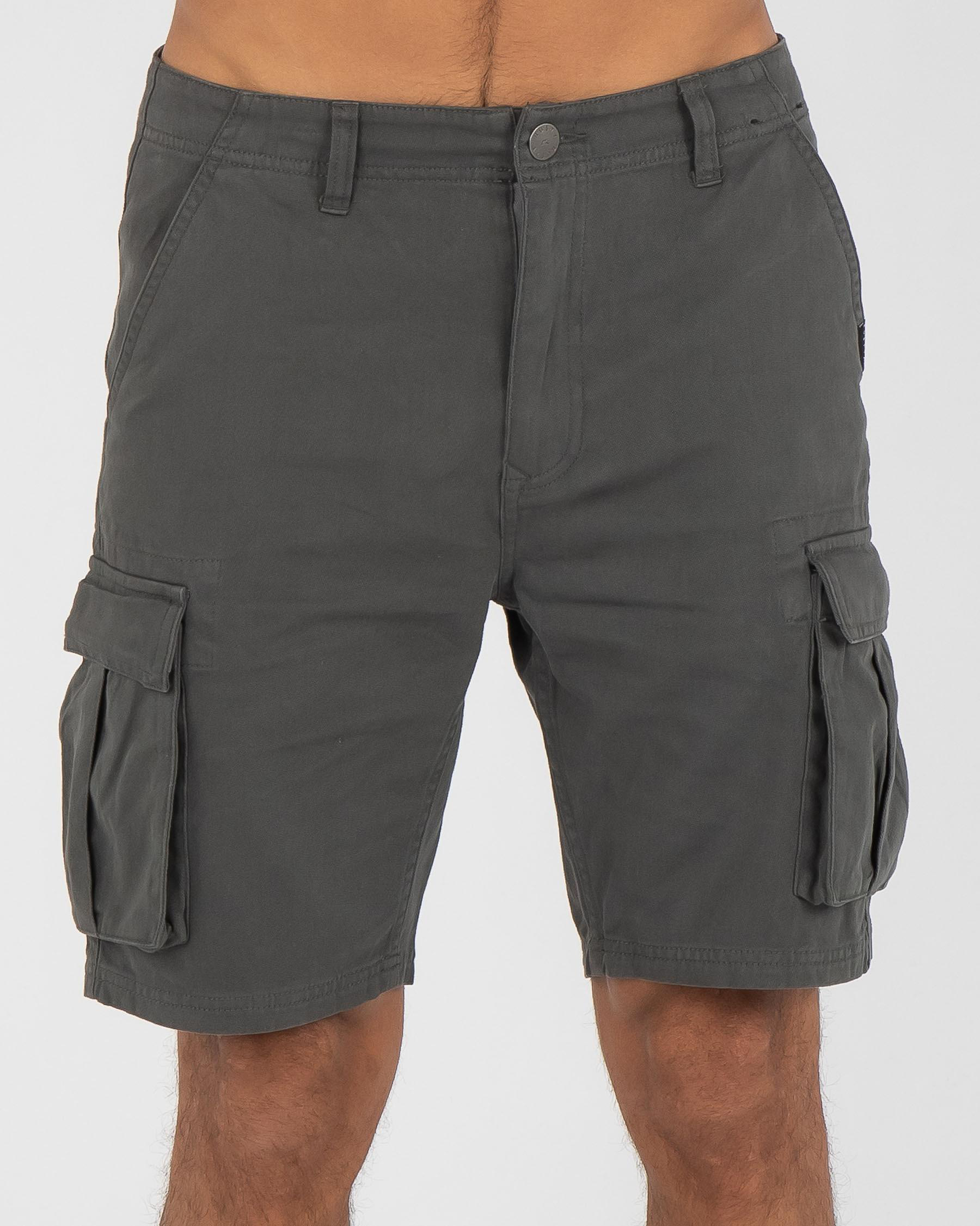 Shop Rusty Manila Cargo Shorts In Coal - Fast Shipping & Easy Returns ...