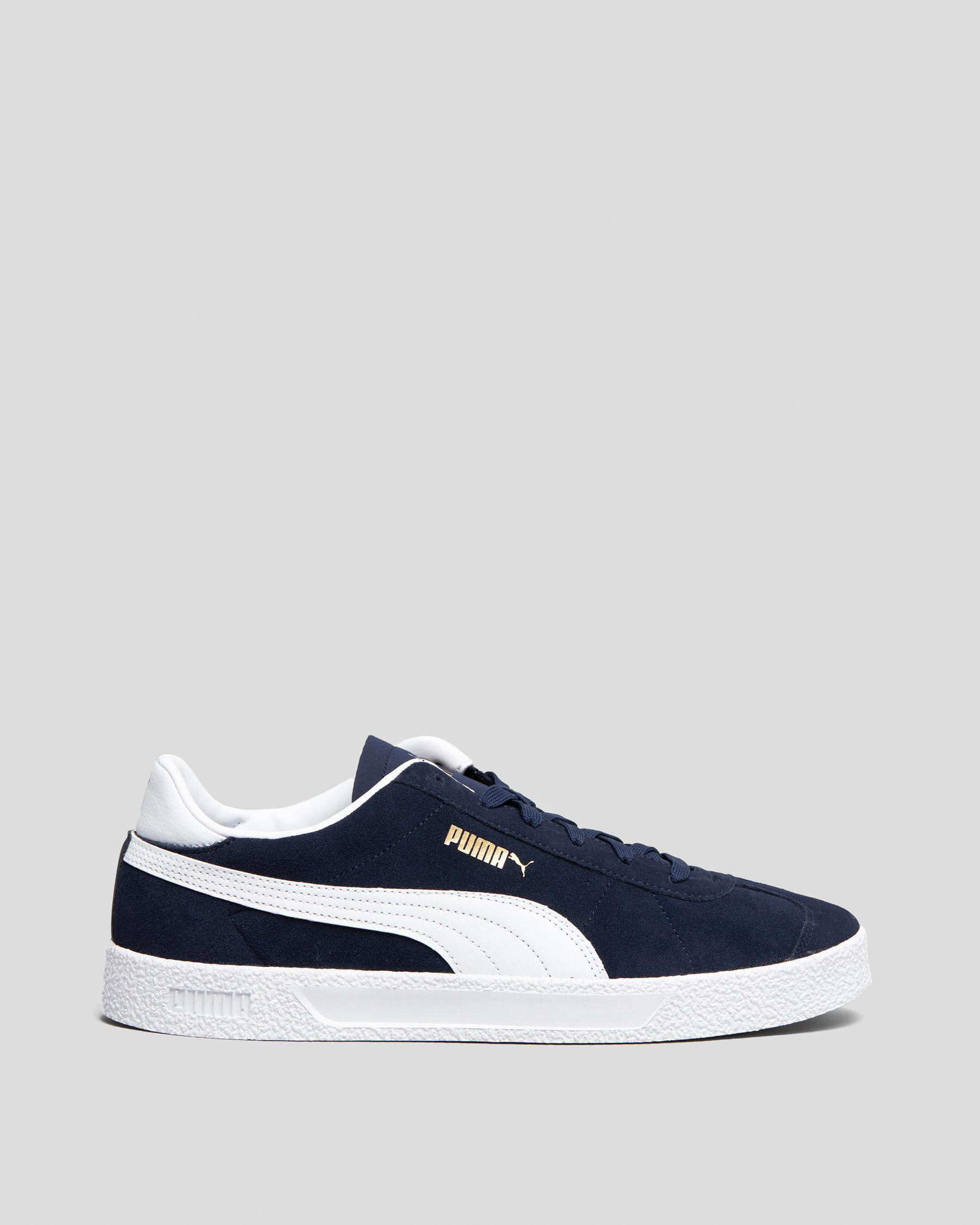 Shop Puma Club Shoes In Peacoat-puma White-puma Team Gold - Fast ...