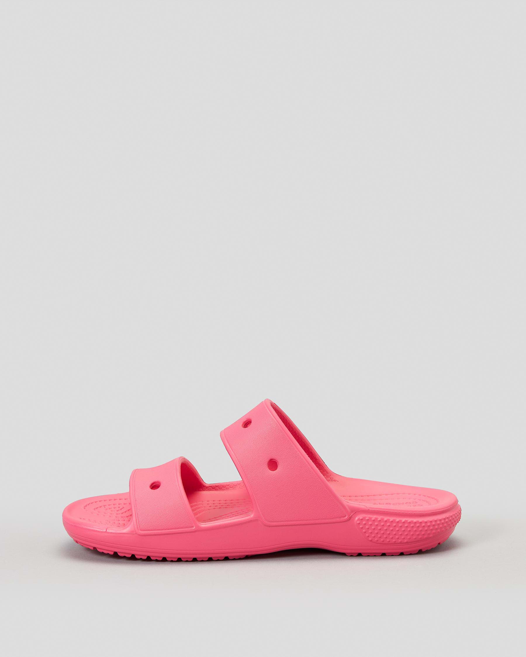 Shop Crocs Classic Sandals In Hyper Pink - Fast Shipping & Easy Returns ...