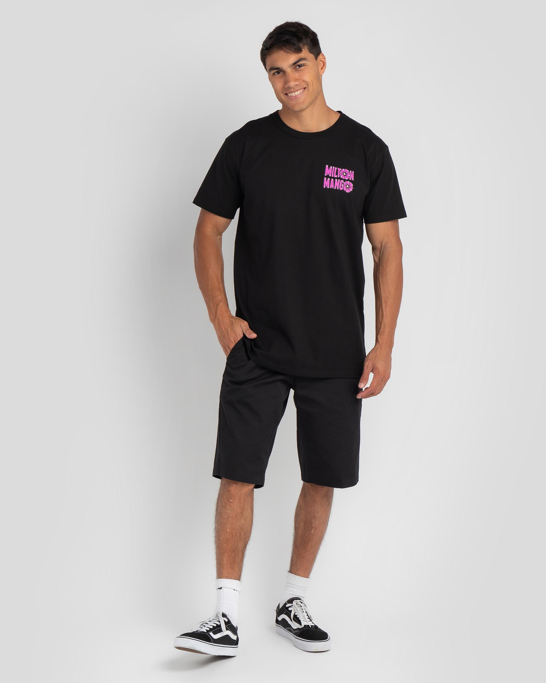 Shop Milton Mango Fangin' 3 T-Shirt In Black - Fast Shipping & Easy ...