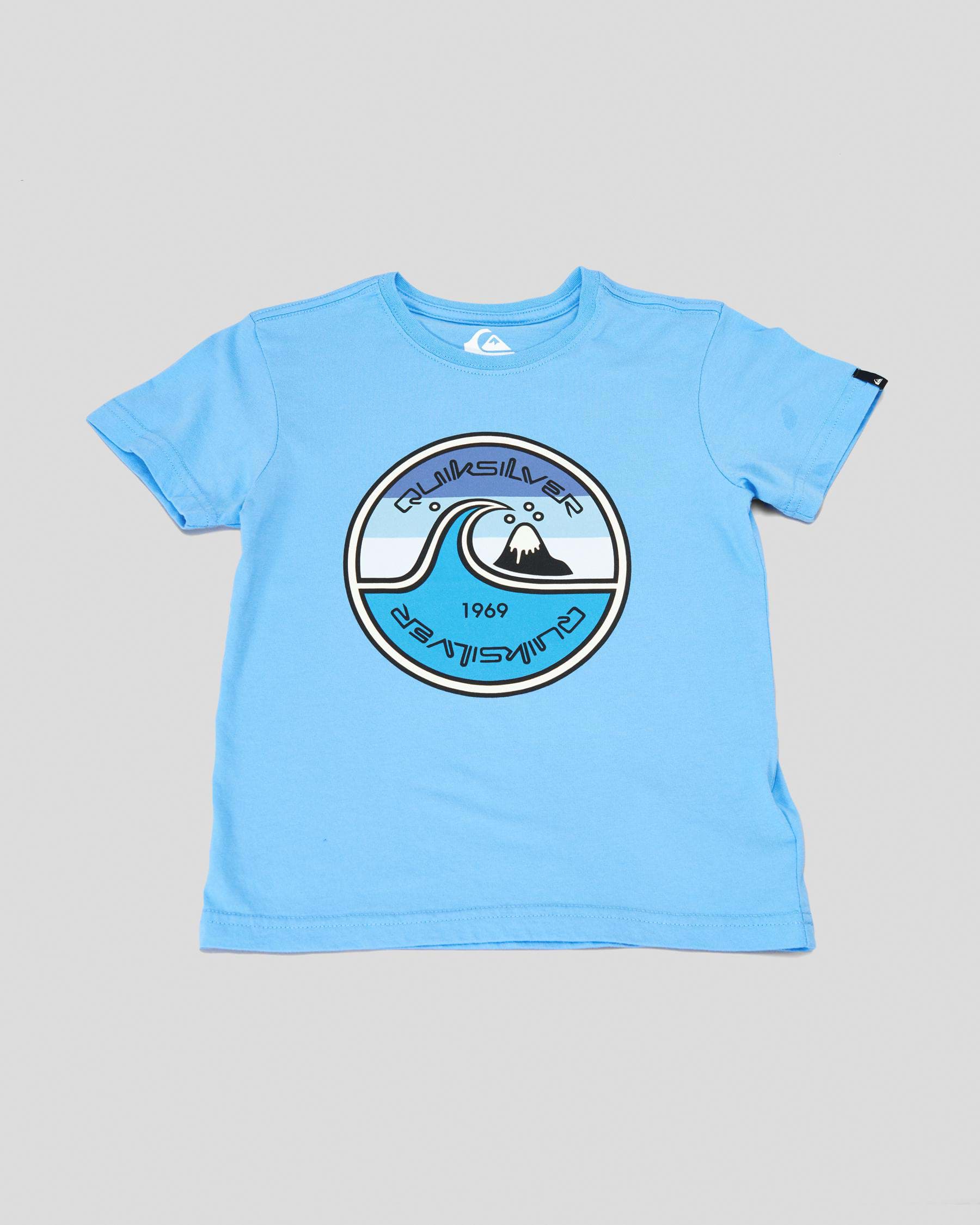 Shop Quiksilver Toddlers' In The Groove T-Shirt In Azure Blue - Fast ...