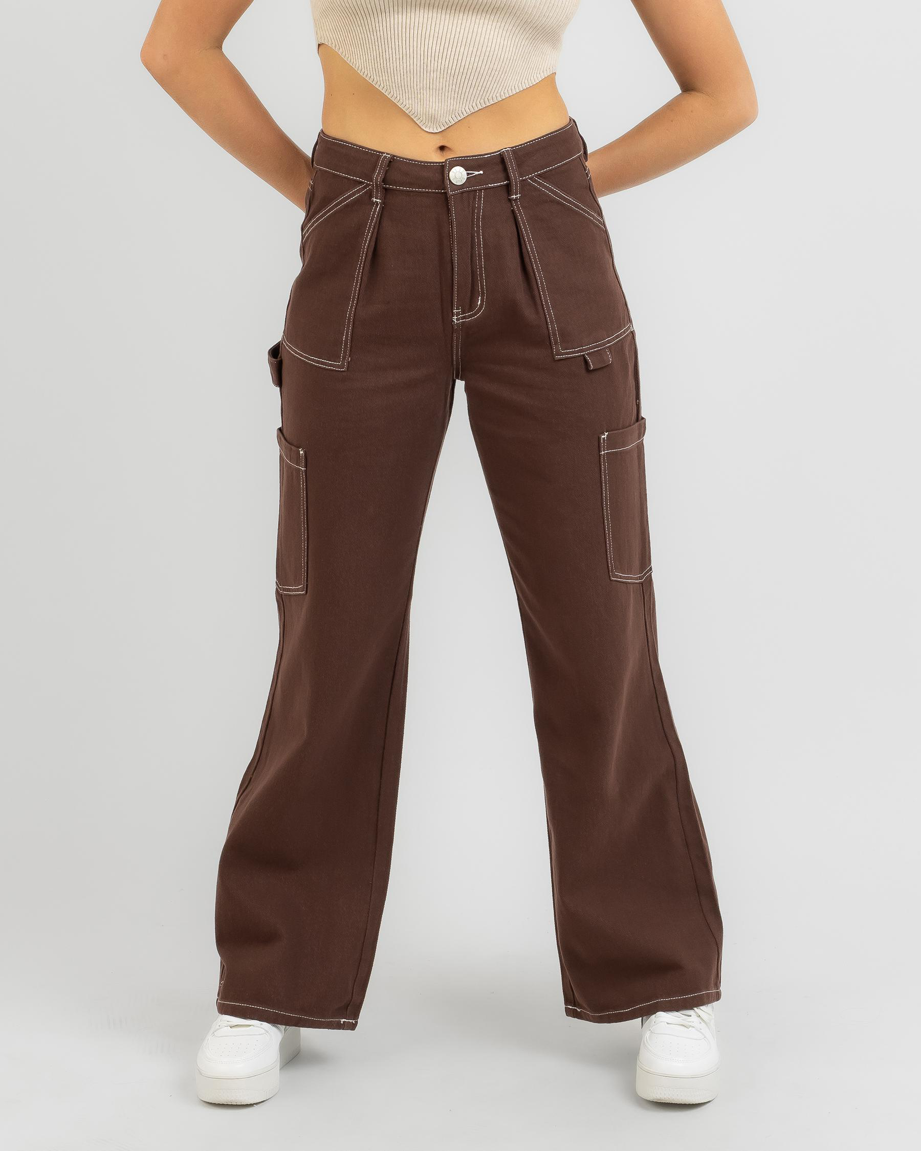 Shop DESU Hound Dog Jeans In Chocolate - Fast Shipping & Easy Returns ...