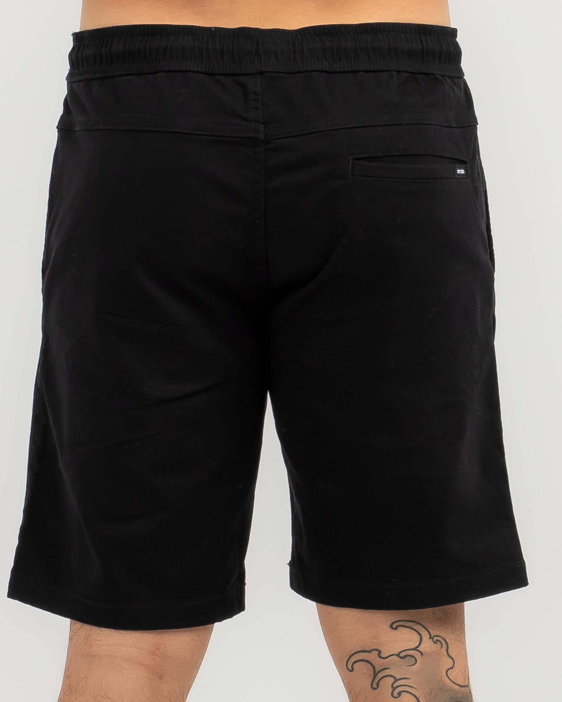 Shop Rip Curl Re-Entry Volley Walk Shorts In Black - Fast Shipping ...