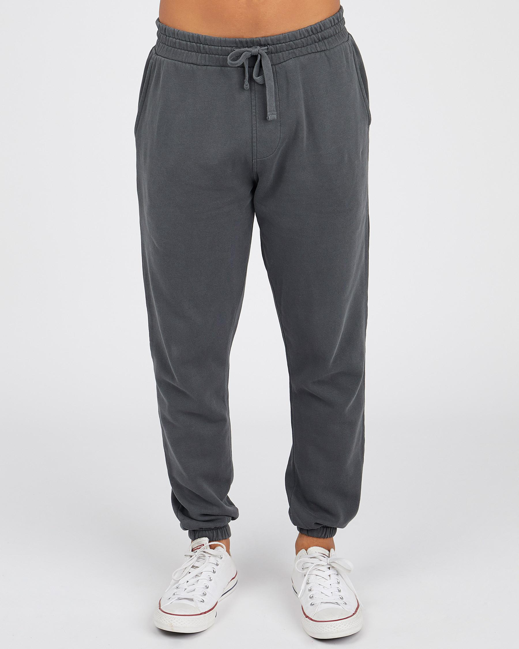 Billabong Overdye Fleece Track Pants In Black - Fast Shipping & Easy ...