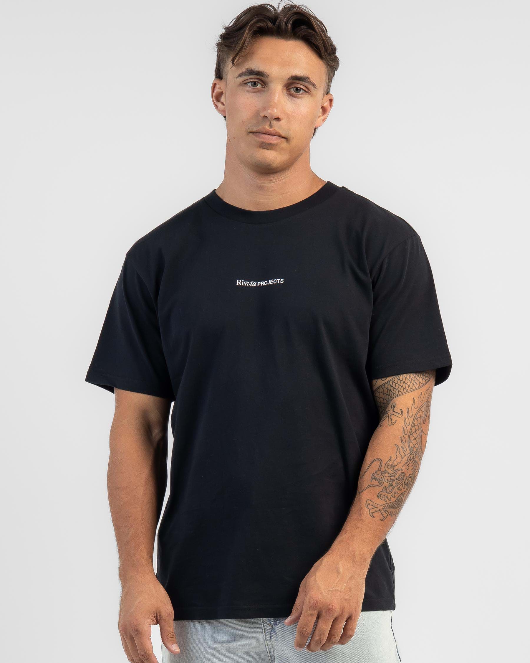 Rivvia Projecting T-Shirt In Black - FREE* Shipping & Easy Returns