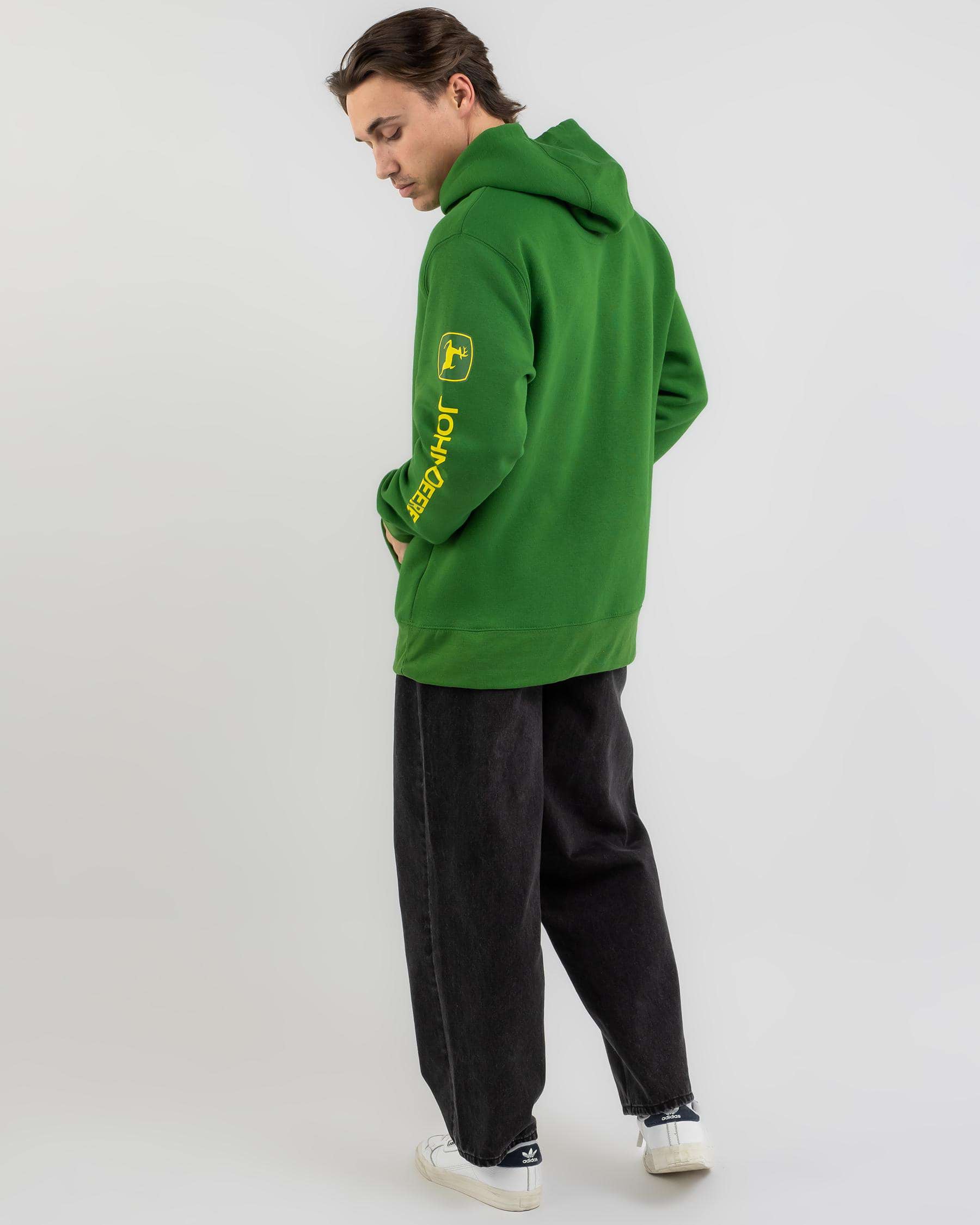 John Deere Logo Hoodie In Green - Fast Shipping & Easy Returns - City ...