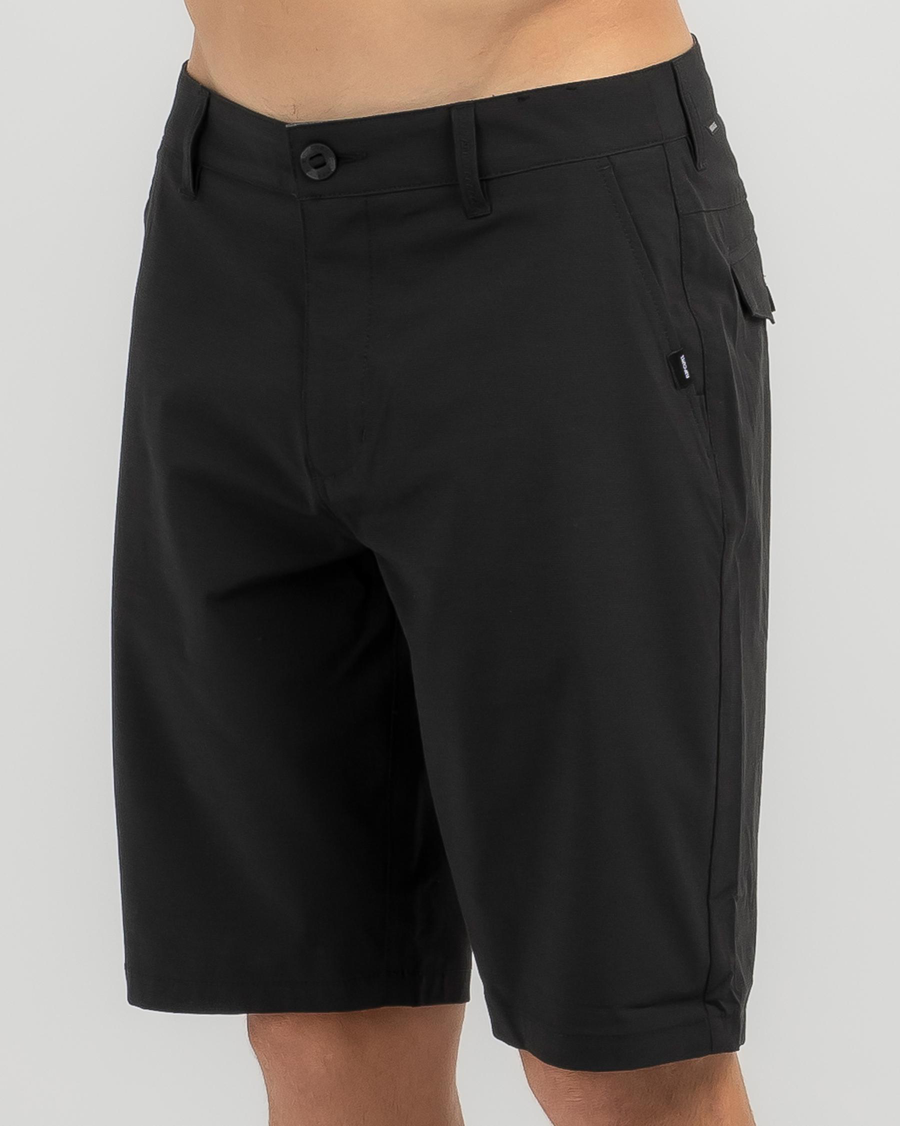 Shop Rip Curl Boardwalk Phase Walk Shorts In Black - Fast Shipping ...