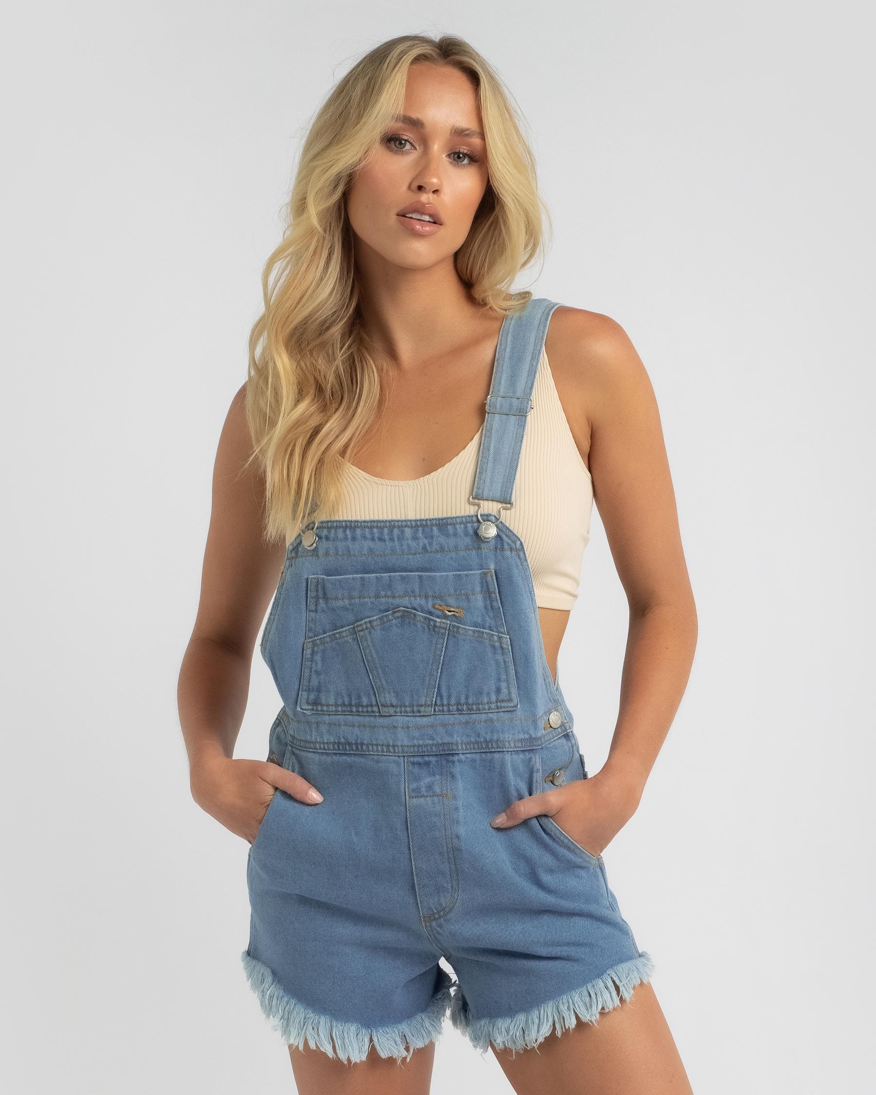 Shop Used Bronte Overalls In Mid Blue - Fast Shipping & Easy Returns ...
