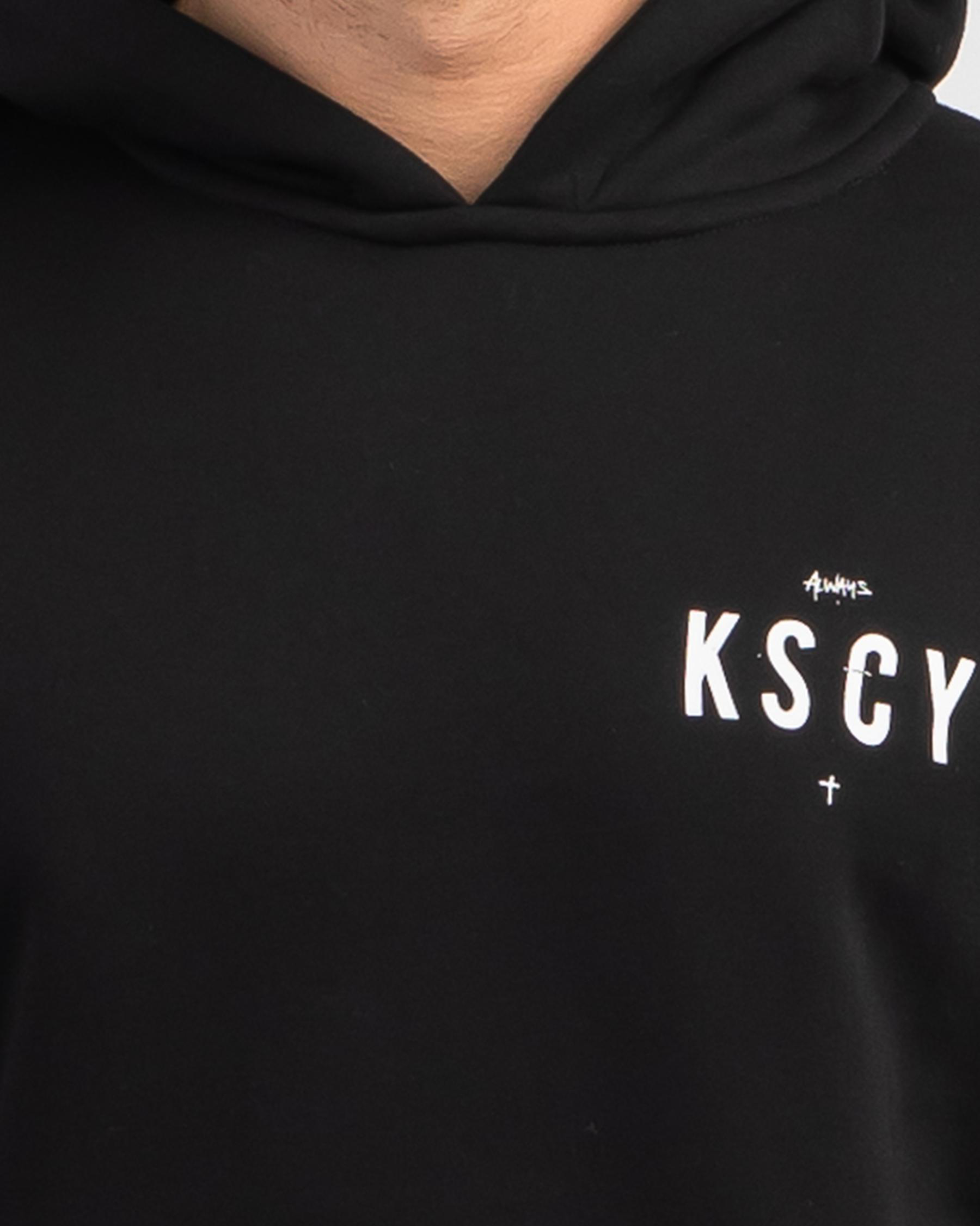 Shop Kiss Chacey Detriment Layered Hoodie In Jet Black - Fast Shipping ...