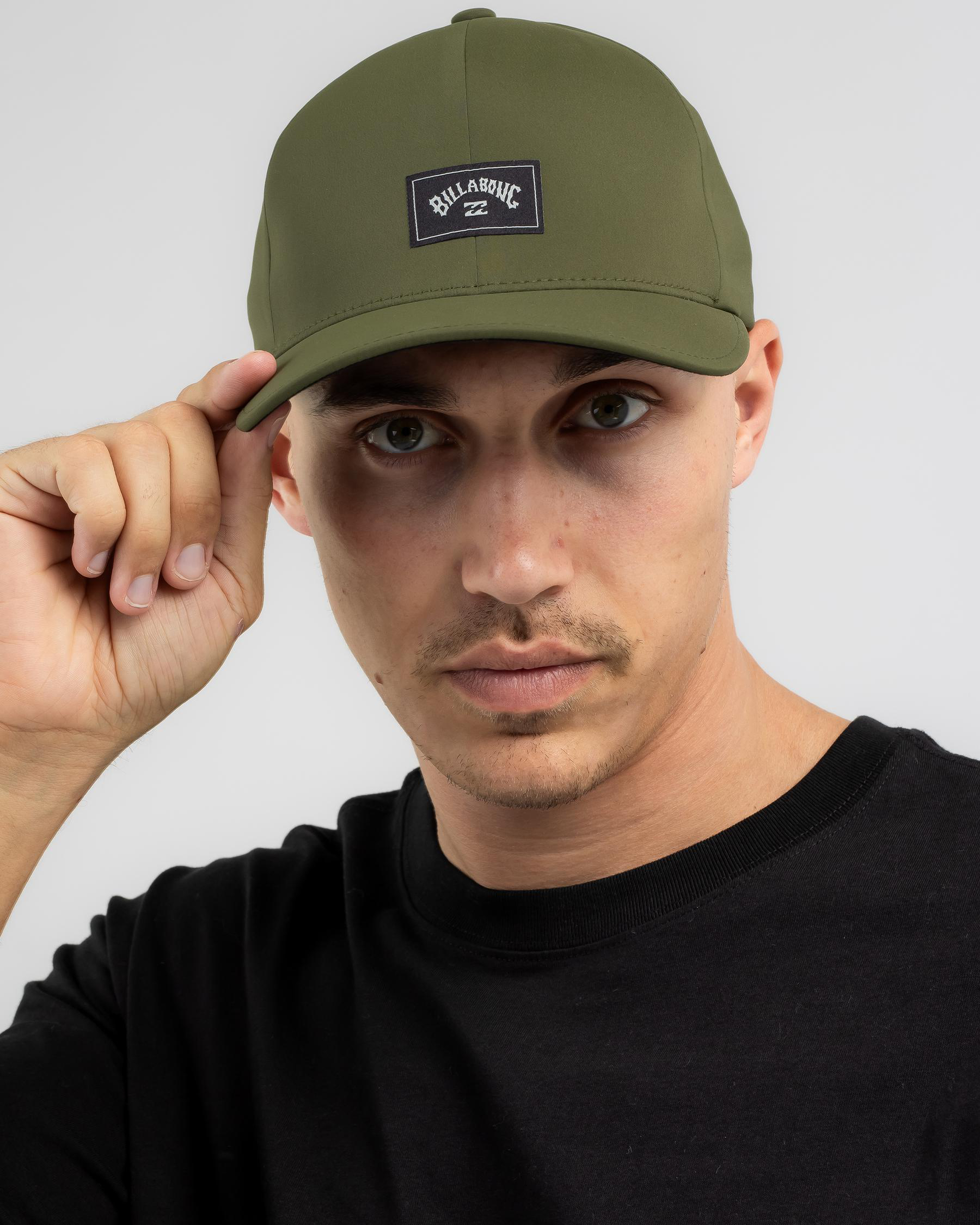 Billabong Adiv Flexfit Delta Cap In Olive - Free* Shipping & Easy 