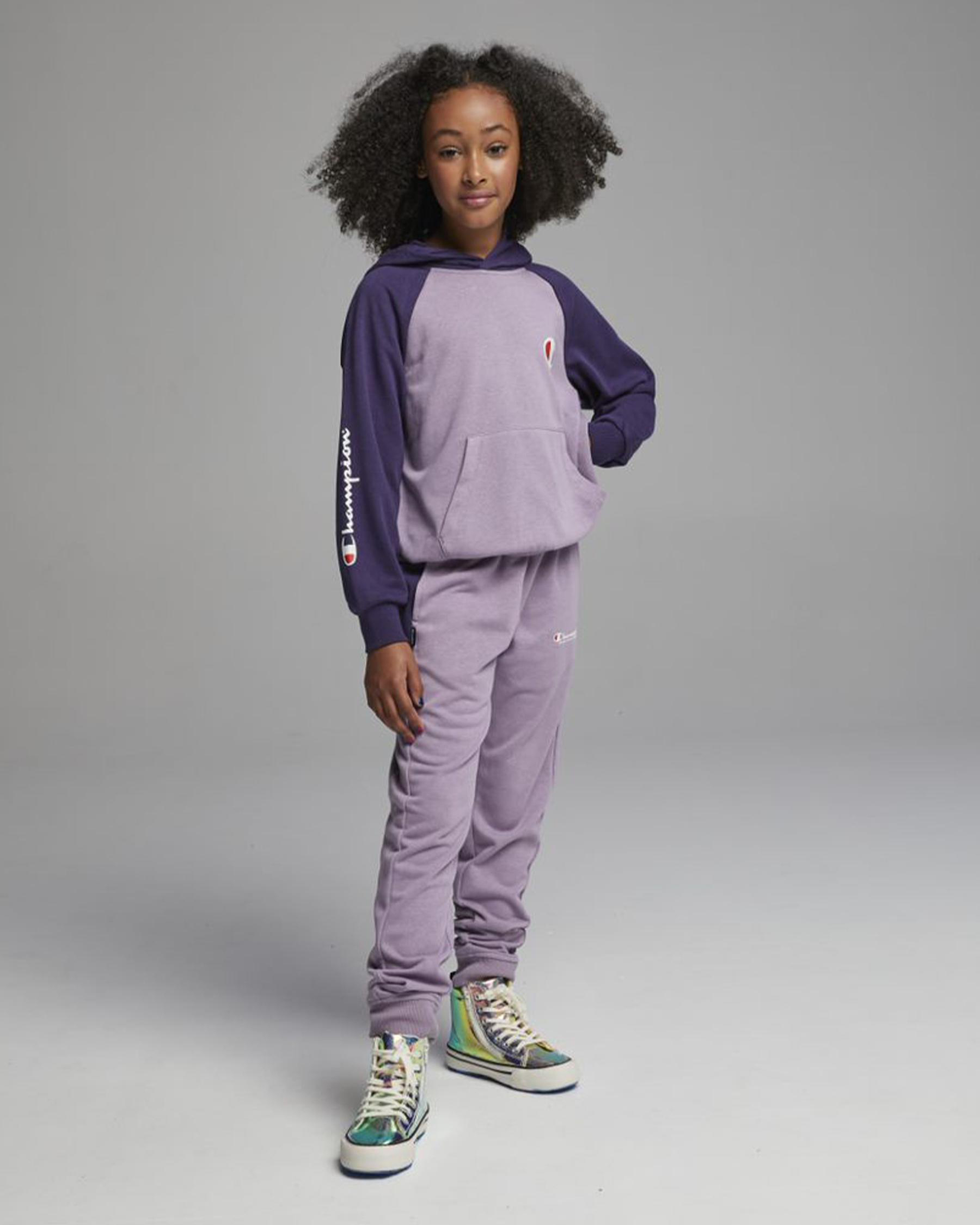 Shop Champion Girls' For The Team Hoodie In Purple - Fast Shipping ...