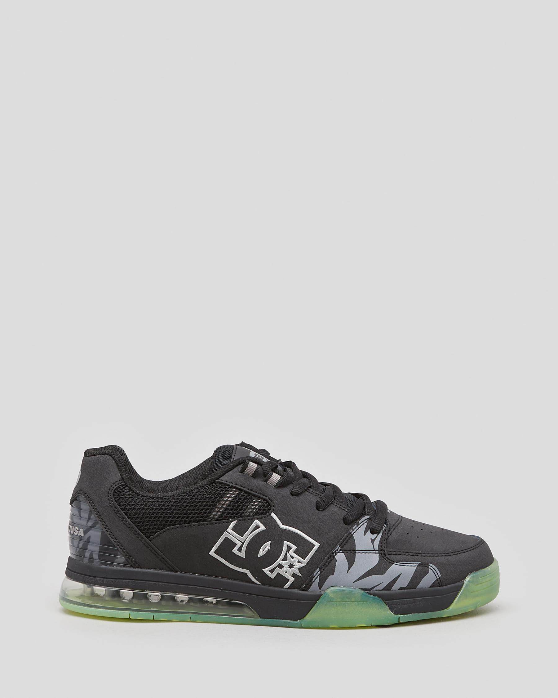 DC Shoes Versatile KB Shoes In Black/black/green - Fast Shipping & Easy ...