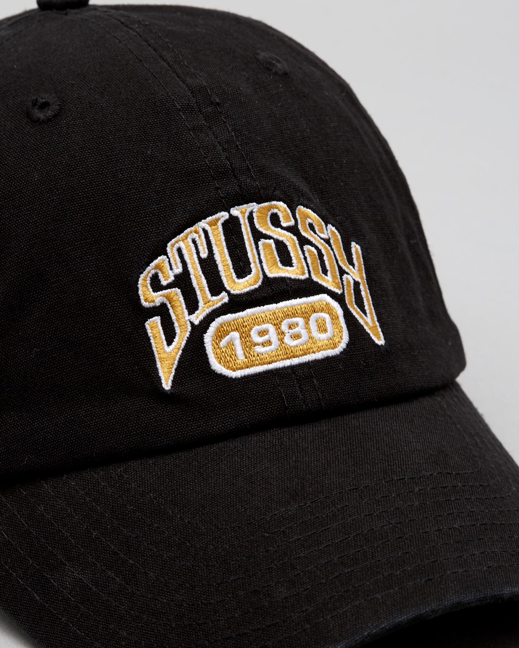 Stussy 1980 Low Pro Cap In Black - Fast Shipping & Easy Returns