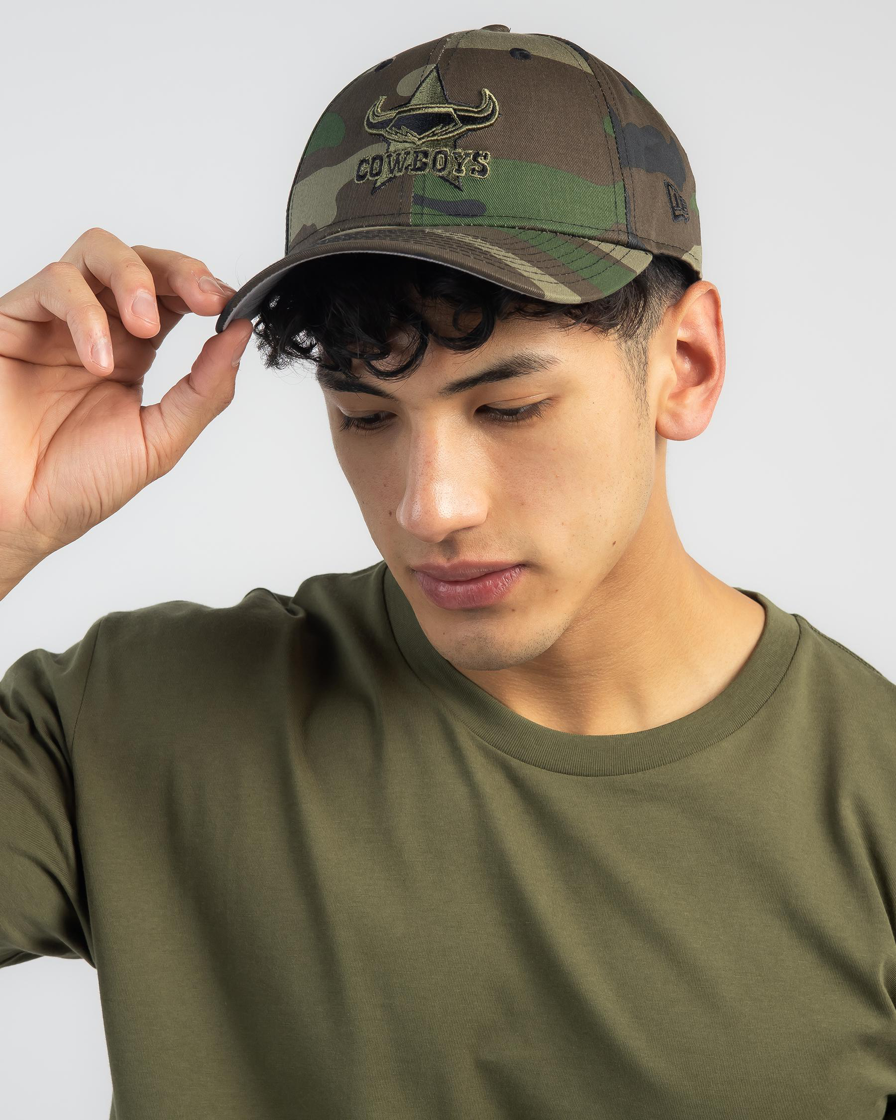 New Era North QLD Cowboys In Woodland Camo/black - Fast Shipping