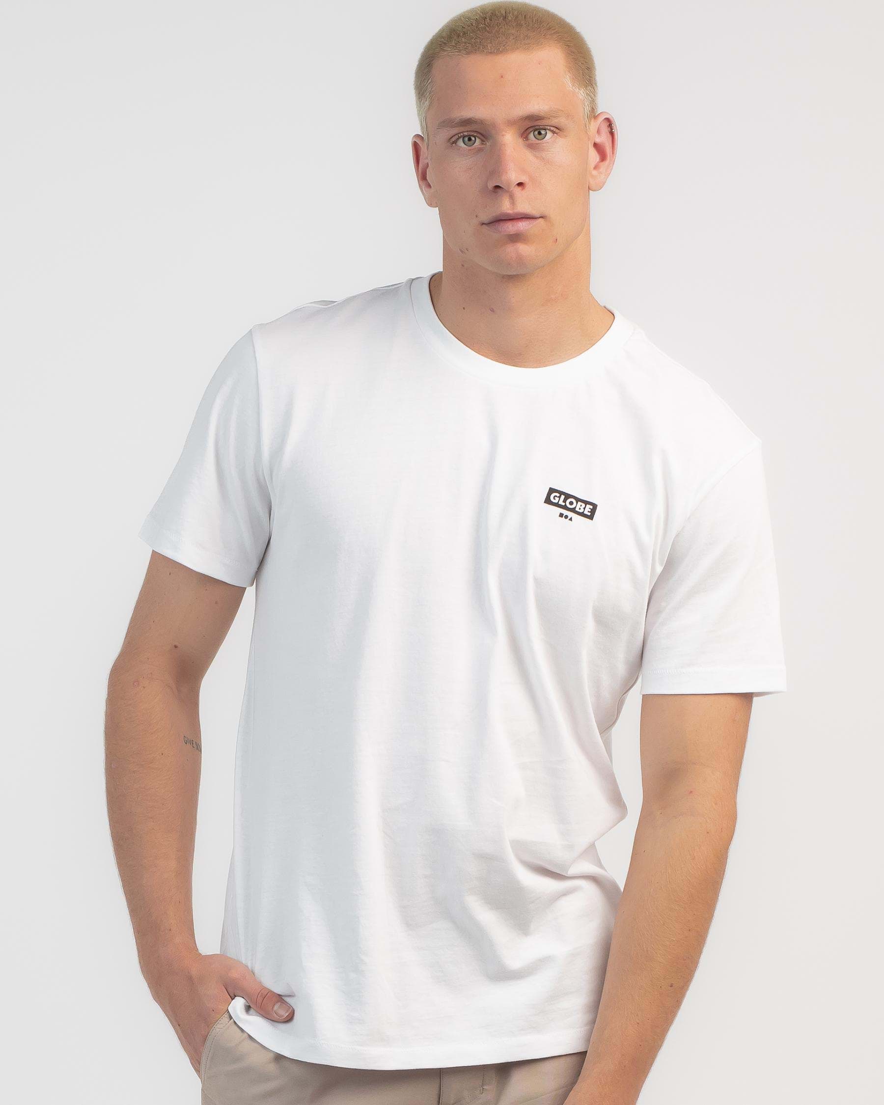 Shop Globe Living Low Velocity T-Shirt In White - Fast Shipping & Easy ...