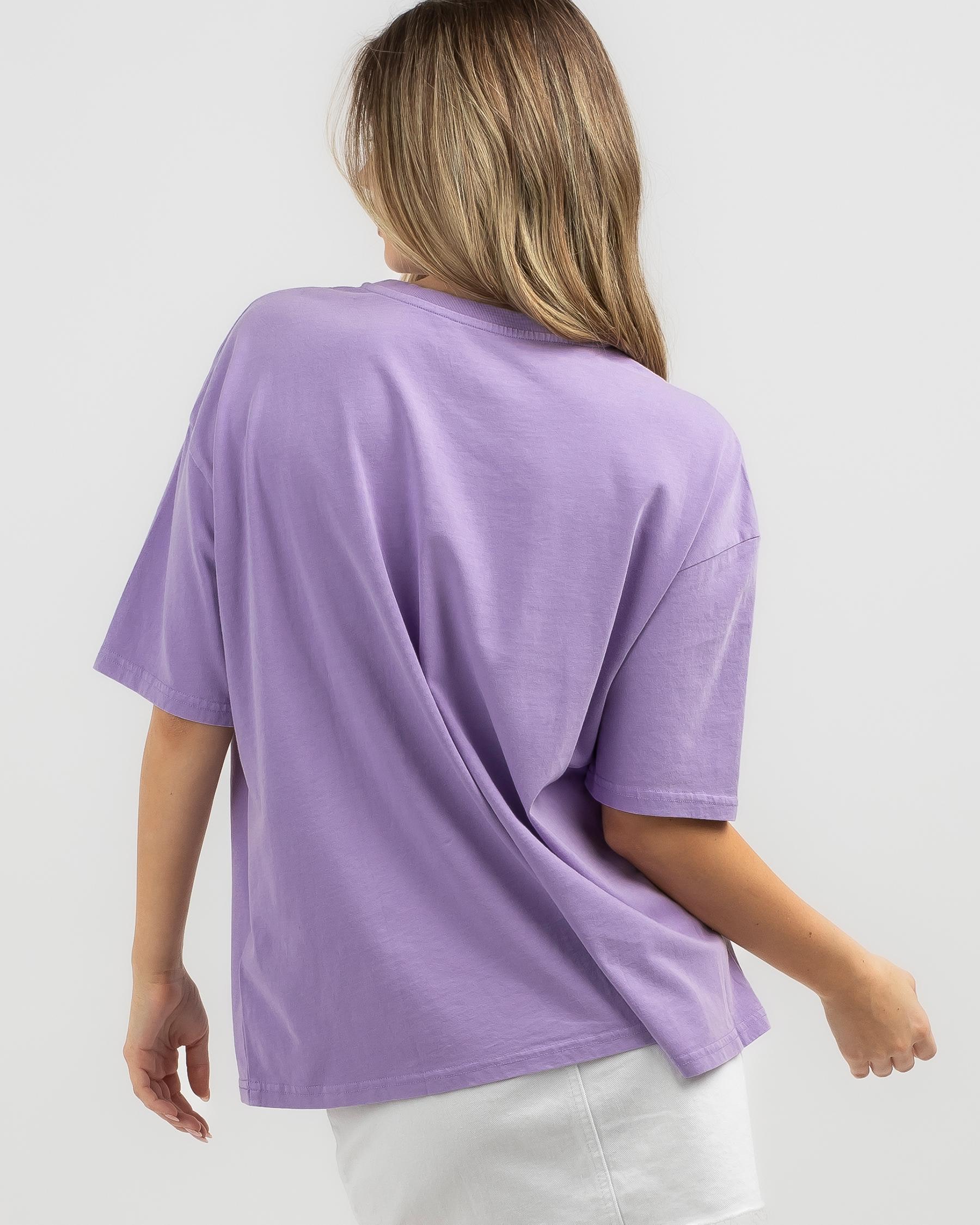 Shop Billabong Lilac Throwback T-Shirt In Lilac Breeze - Fast Shipping ...